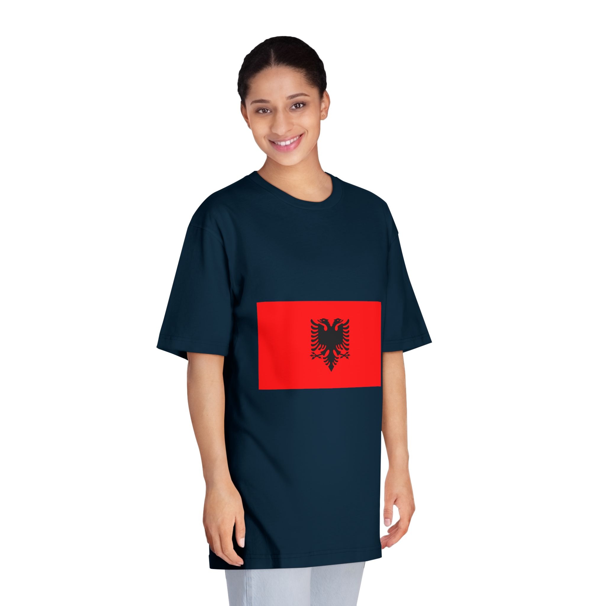 Albanian Flag Unisex Classic Crewneck T Shirt - Image 19