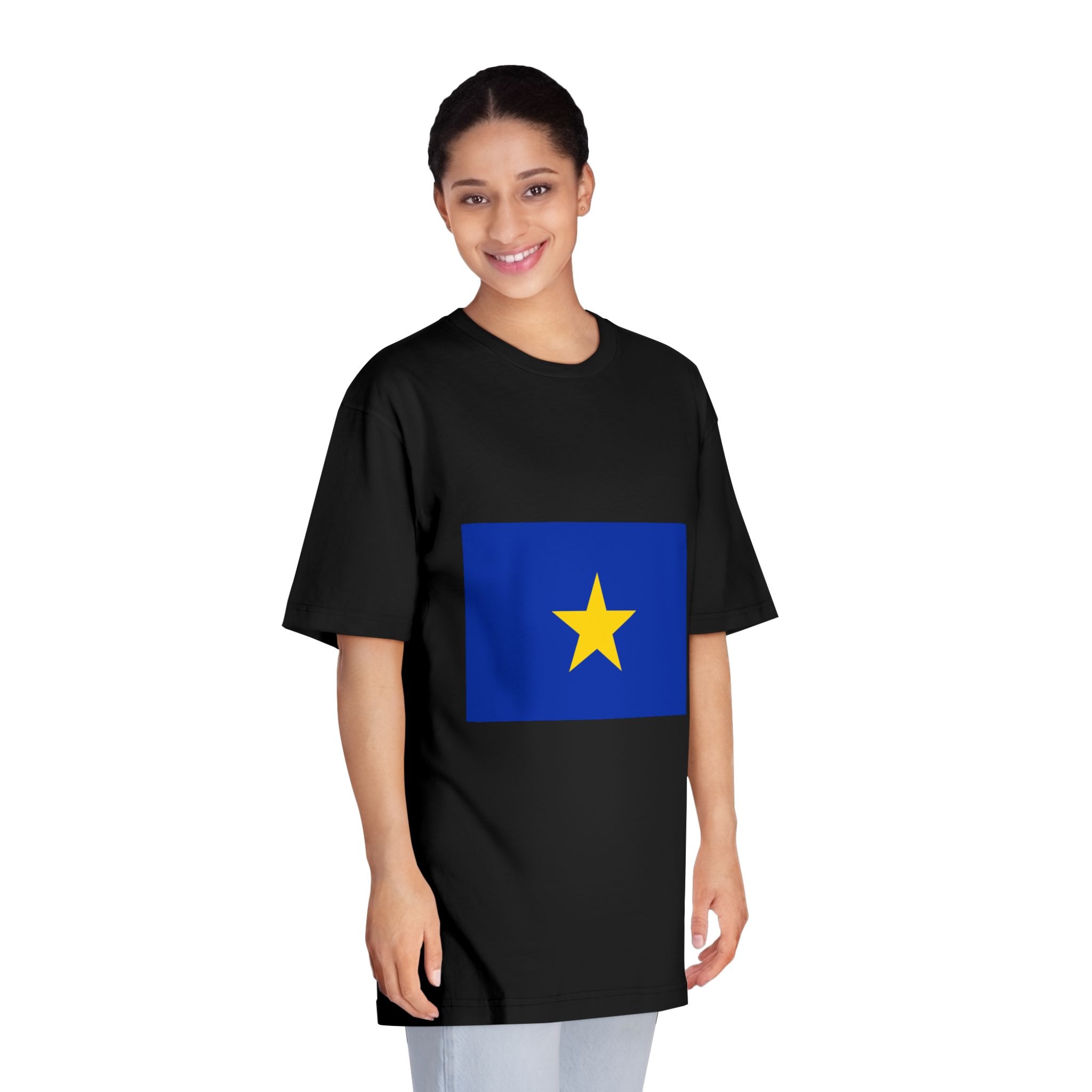 Flag of Congo Free State Unisex Classic Crewneck T Shirt - Image 7