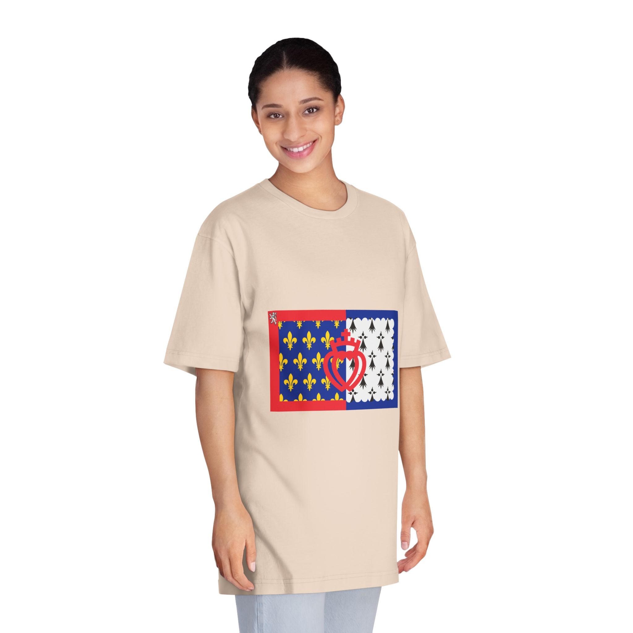 Cultural Flag of Pays de La Loire Unisex Classic Crewneck T Shirt - Image 11