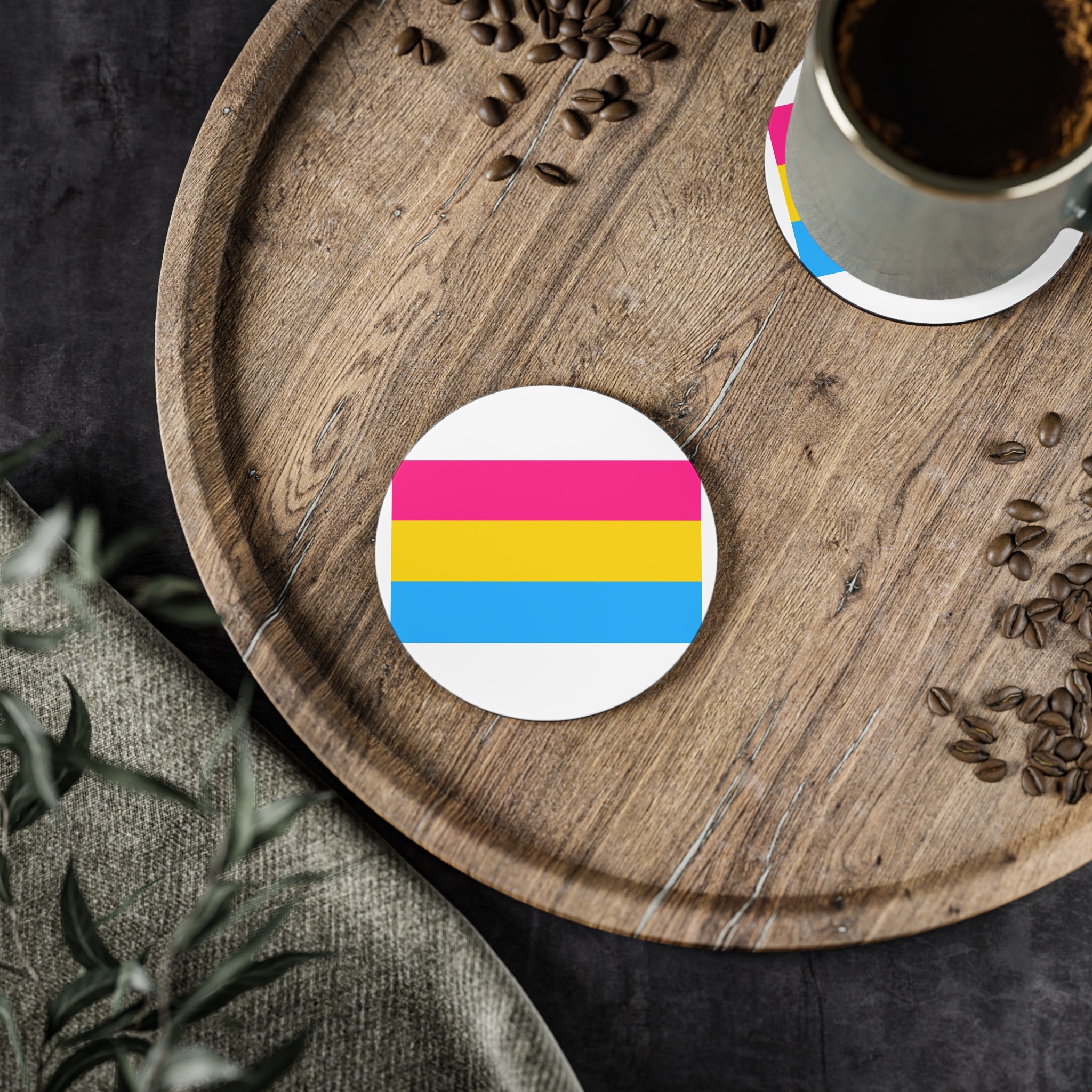 Pansexuality Pride Flag Coasters - Image 2