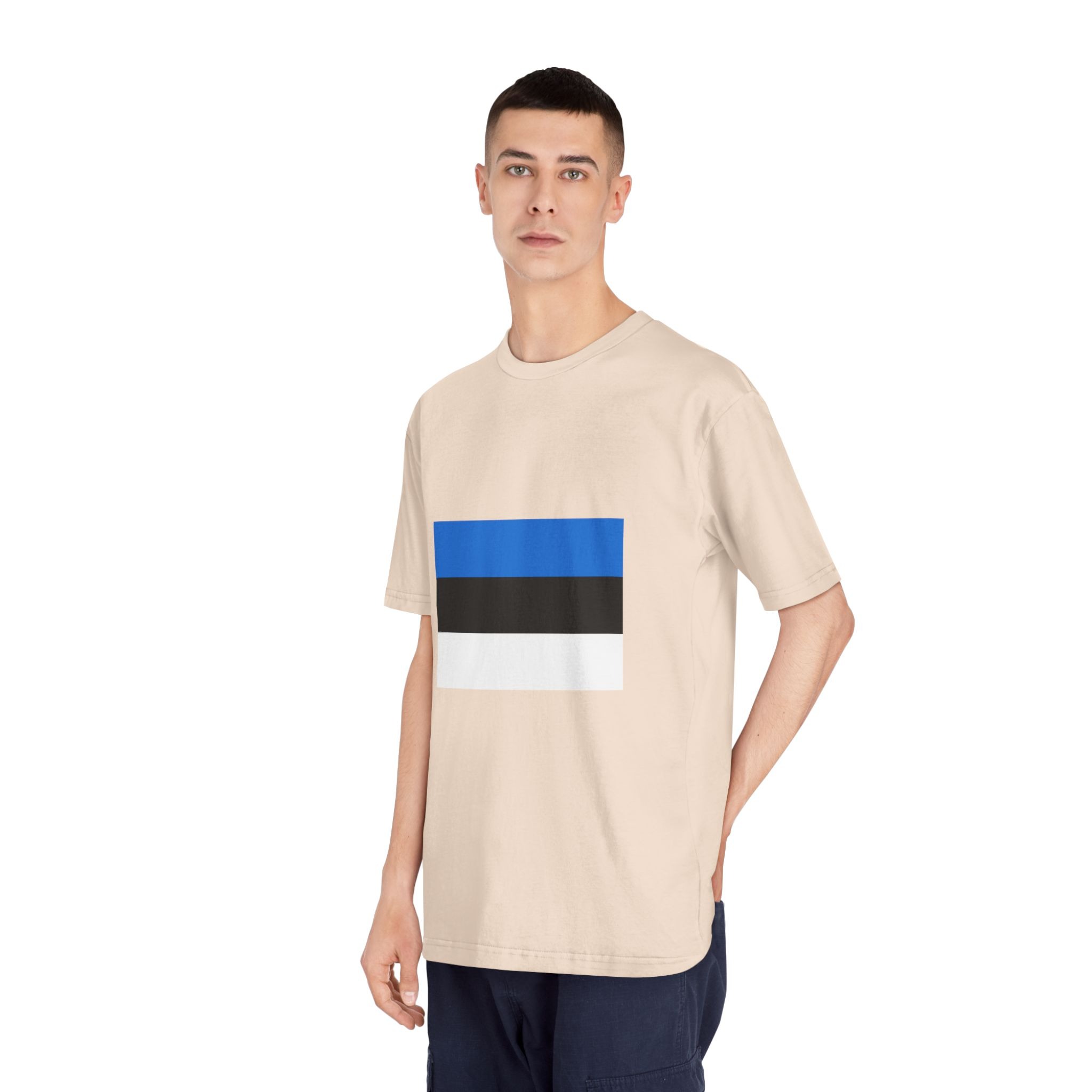 Flag of Estonia Unisex Classic Crewneck T Shirt - Image 12