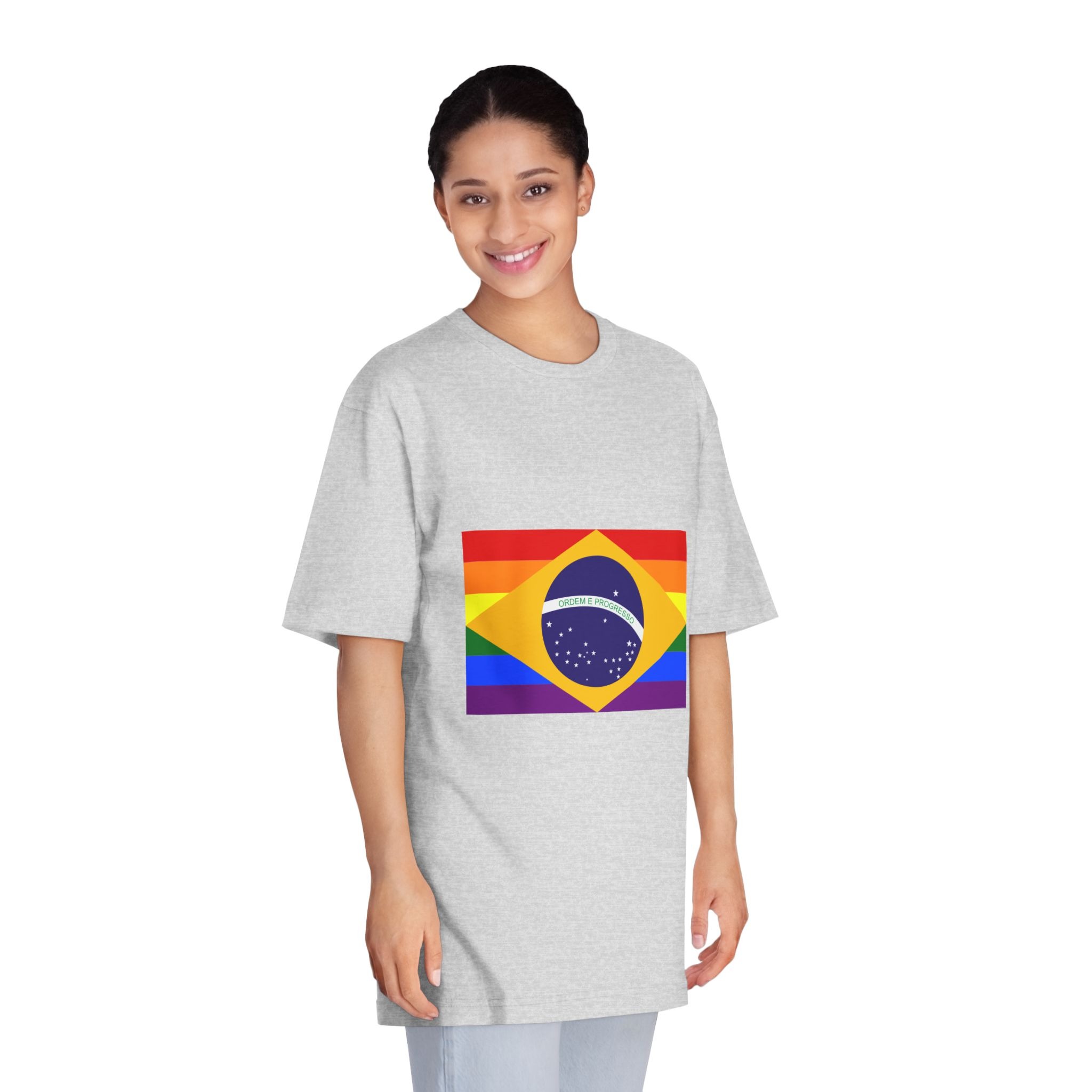 Brazil Gay Flag Unisex Classic Crewneck T Shirt - Image 15