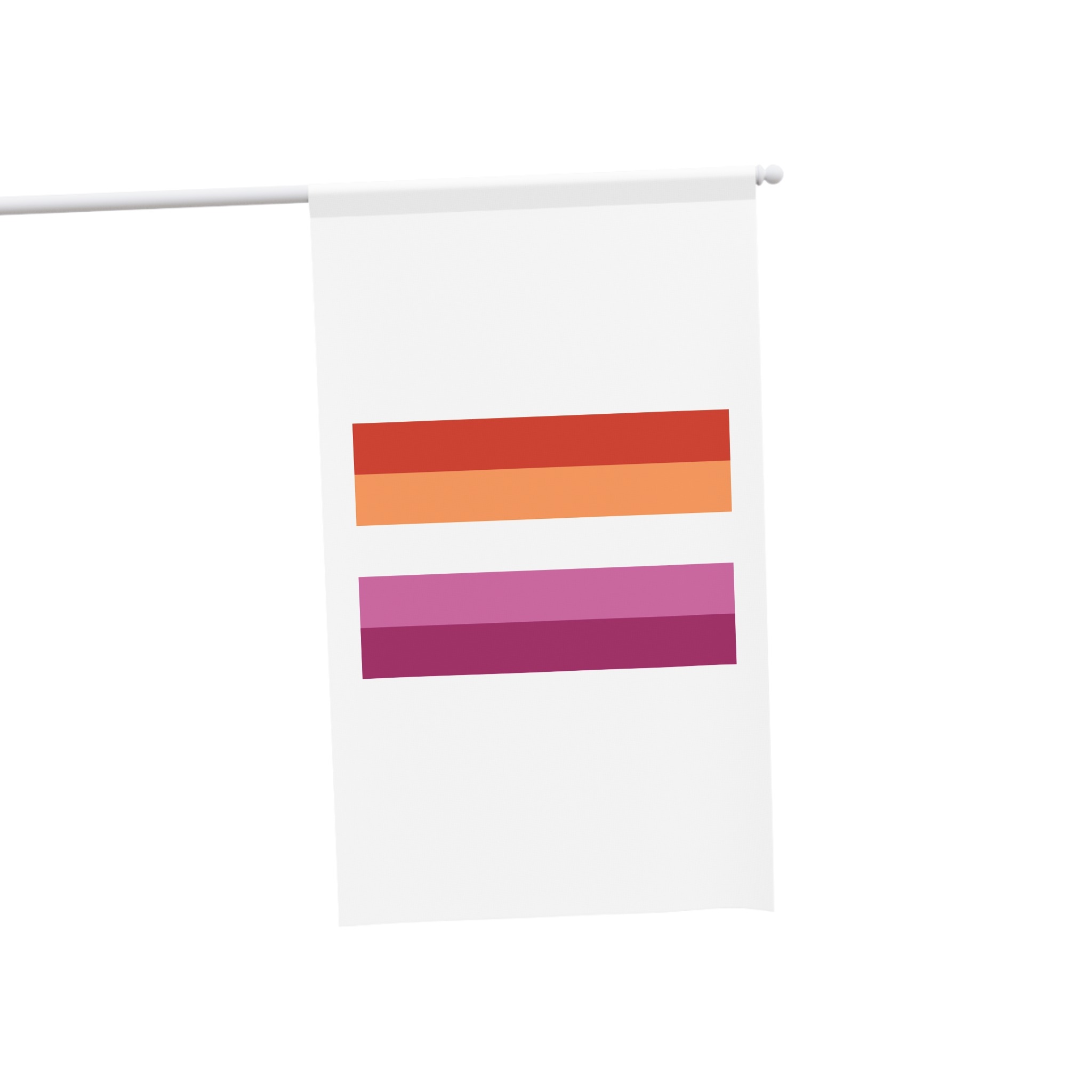 Orange and Pink Lesbian Flag House Banner - Image 3