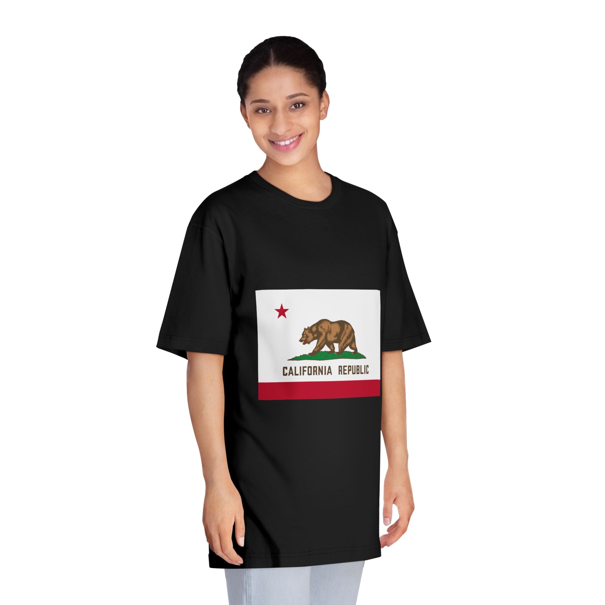 Flag of California Unisex Classic Crewneck T Shirt - Image 7