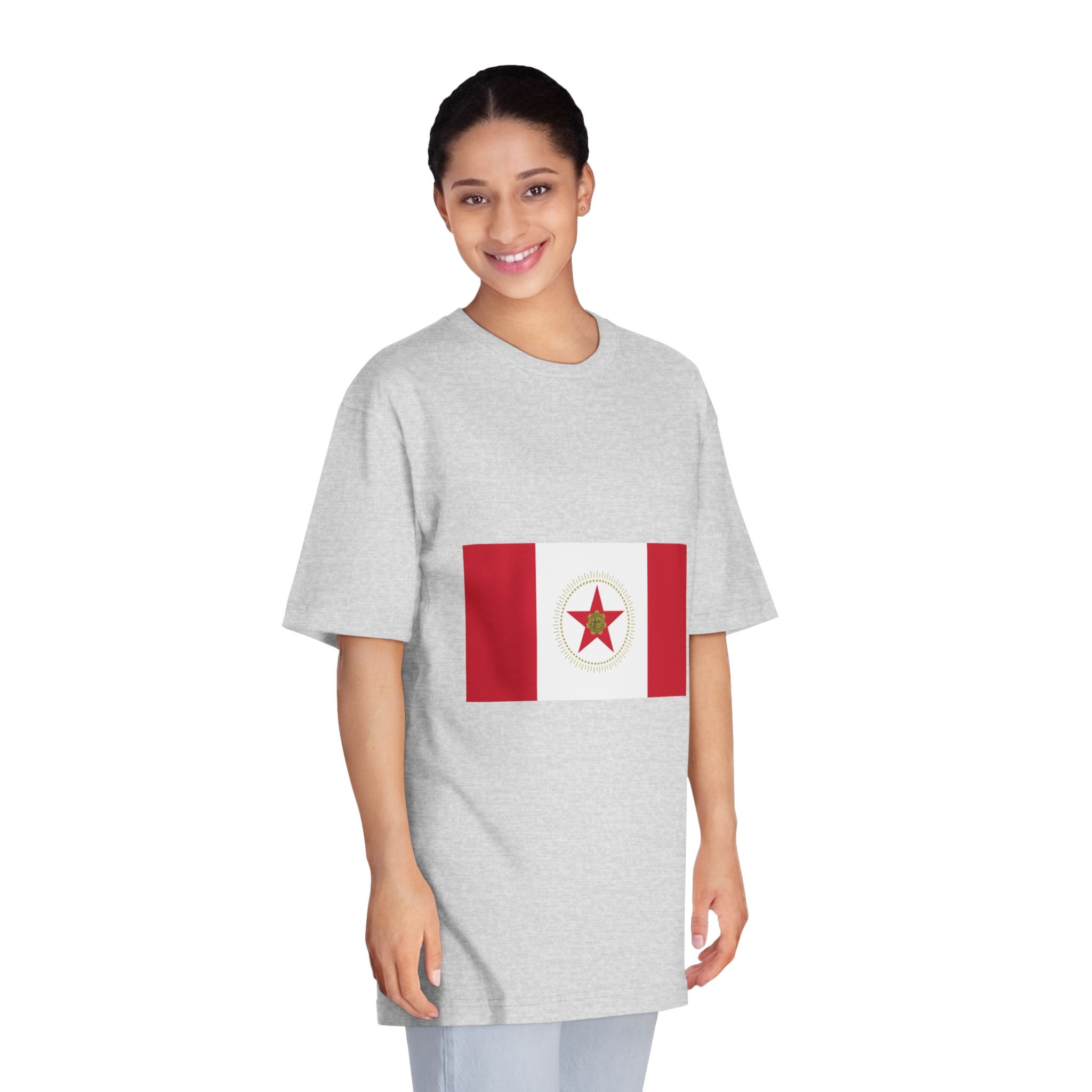 Flag of Birmingham, Alabama Unisex Classic Crewneck T Shirt - Image 15