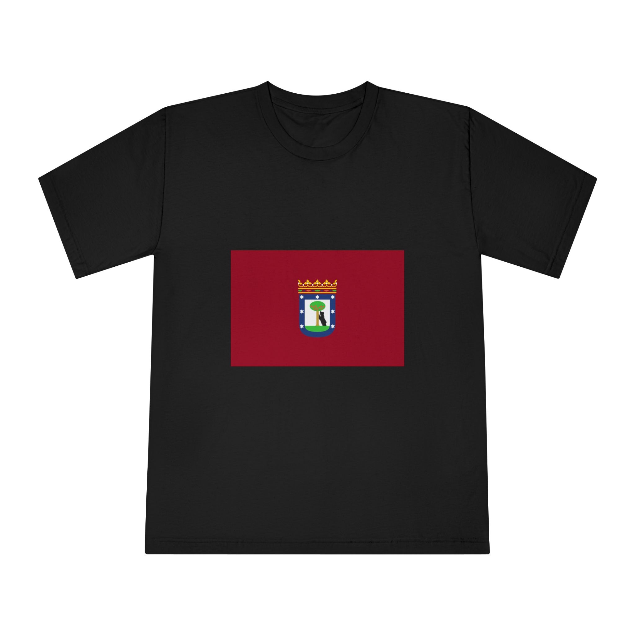 Bandera de La Ciudad de Madrid Unisex Classic Crewneck T Shirt - Image 5