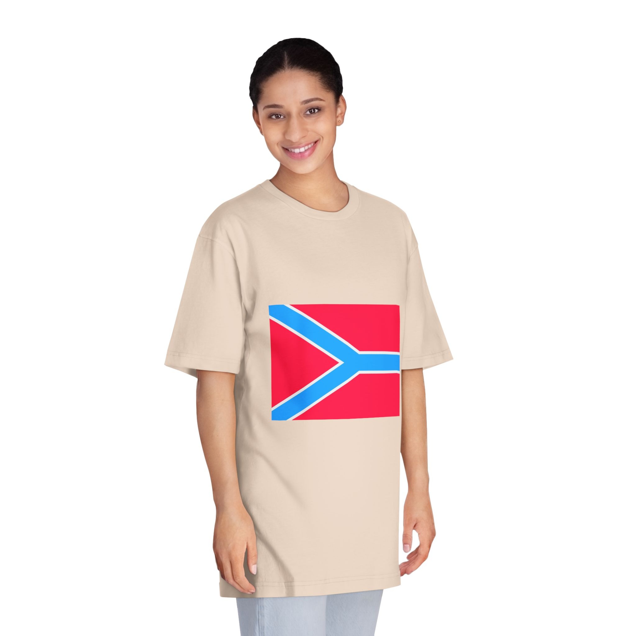 Flag of Druzhkivka Unisex Classic Crewneck T Shirt - Image 11