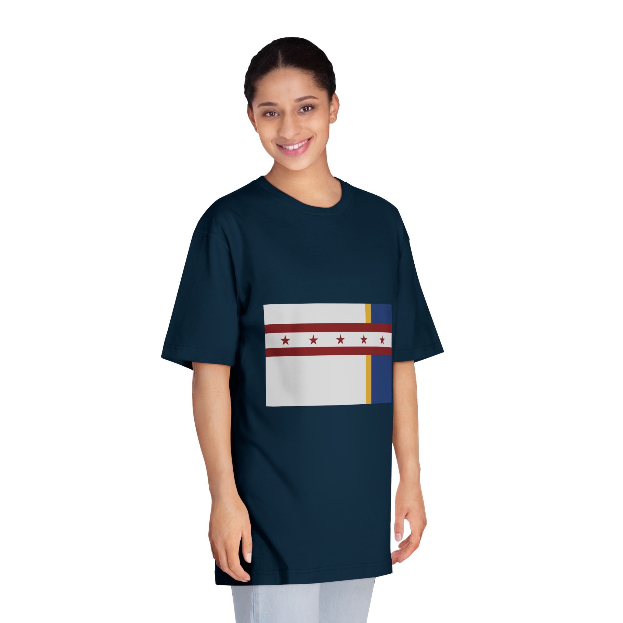 Flag of Jenks, Oklahoma Unisex Classic Crewneck T Shirt - Image 19