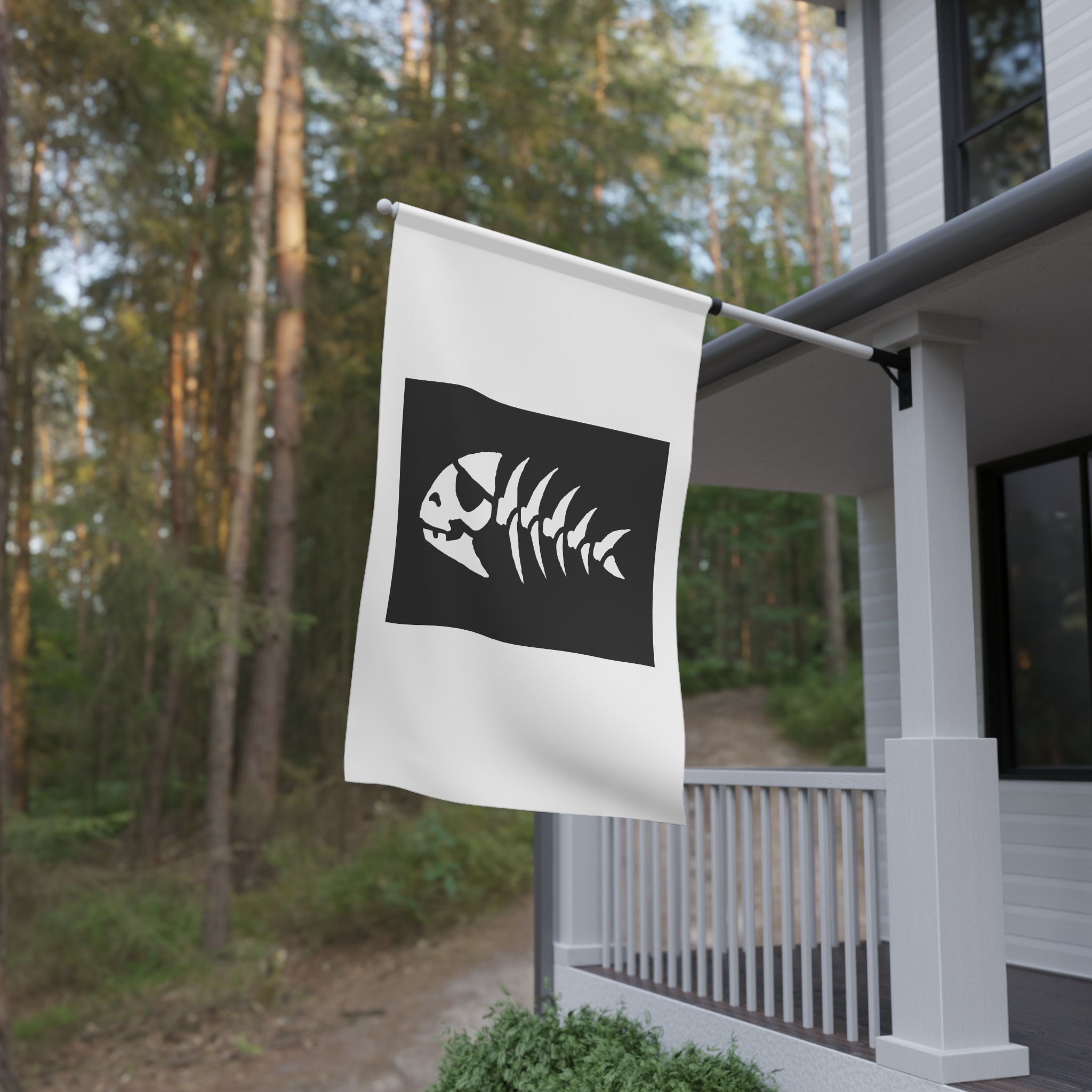 Pirate Fish Flag House Banner - Image 4