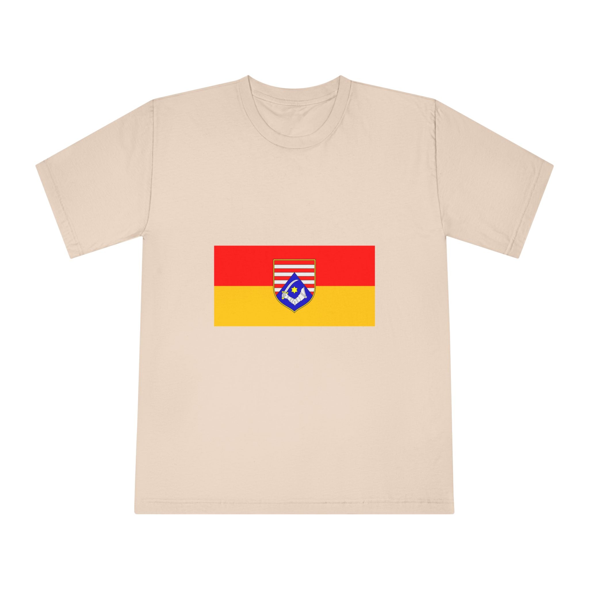 Flag of Karlovac County Unisex Classic Crewneck T Shirt - Image 9