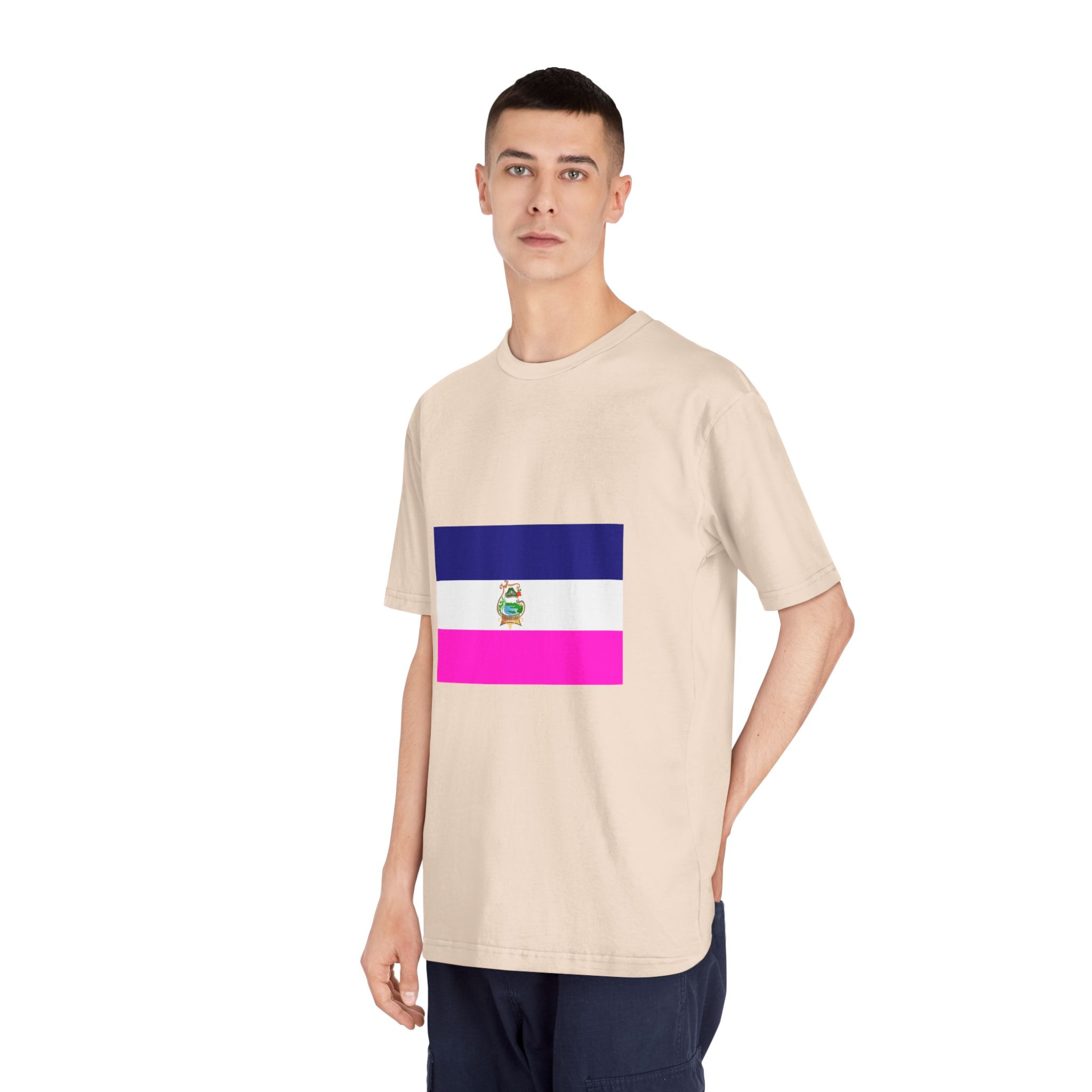 Bandera de Cuscatlán Unisex Classic Crewneck T Shirt - Image 12