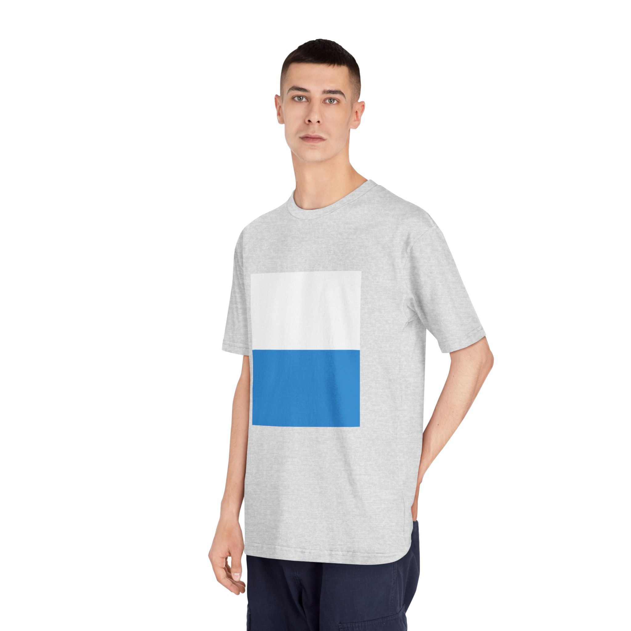 Flag of Canton of Lucerne Unisex Classic Crewneck T Shirt - Image 16