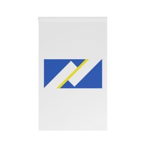 Flag Francoyukonnais Blue White Gold Symbol Yukons Francophone Community Nort House Banner