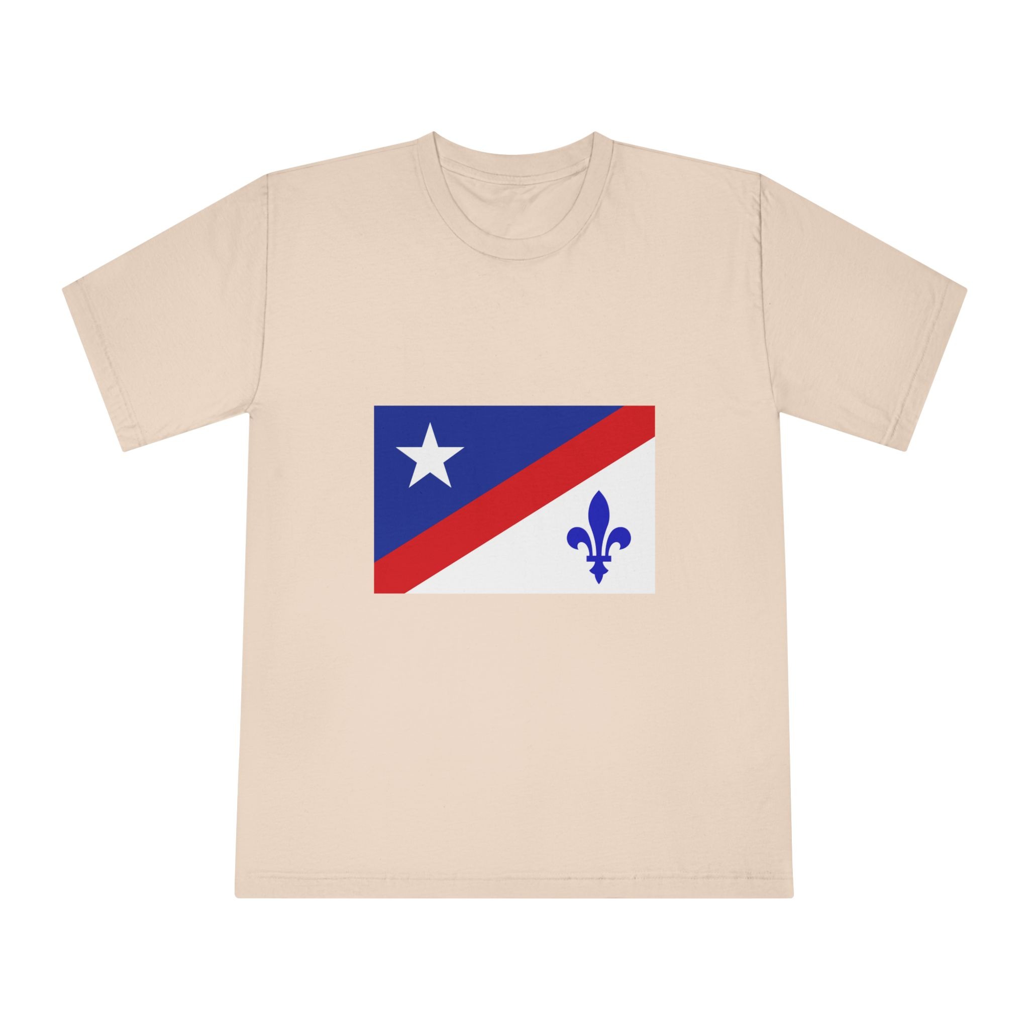 Drapeau Francoamericain Frenchamerican Tricolor Flag Symbol Francophone Comm Unisex Classic Crewneck T Shirt - Image 9