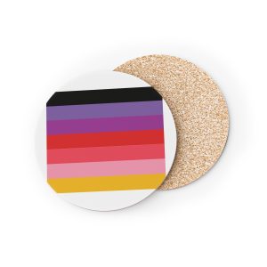 Omnisexual Pride Flag With Horizontal Stripes Coasters