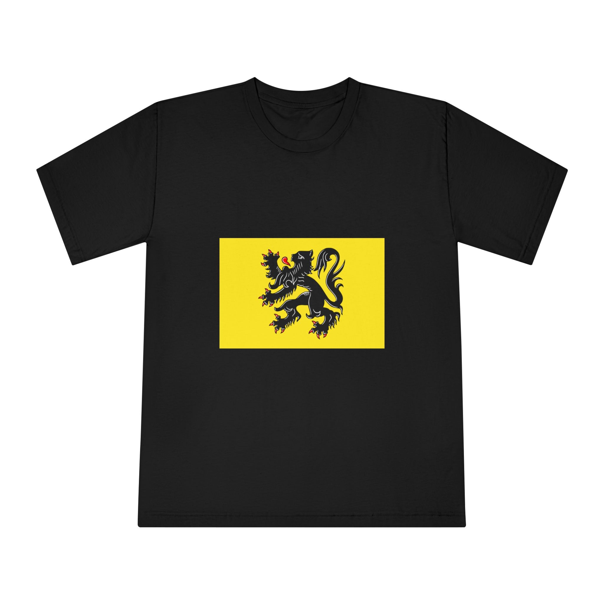 Flag of Flanders Unisex Classic Crewneck T Shirt - Image 5