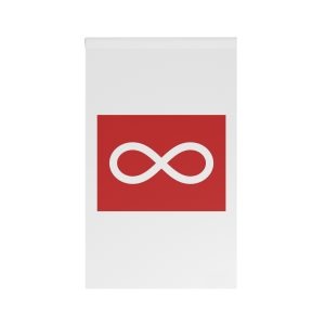 Metis Red Flag Historical Cultural Flag Metis People Canada Indigenous Symbol House Banner