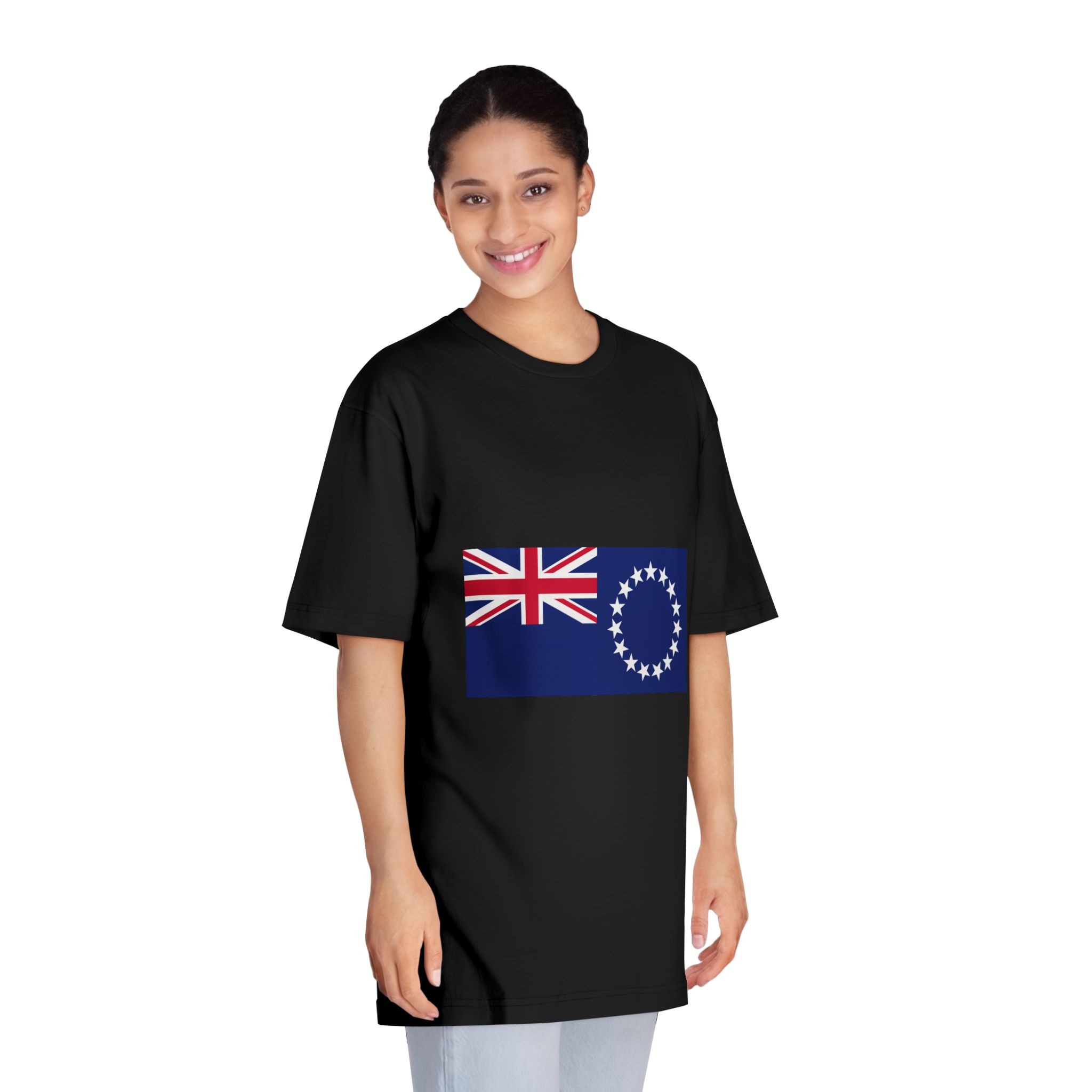 Cook Islands Flag Unisex Classic Crewneck T Shirt - Image 7