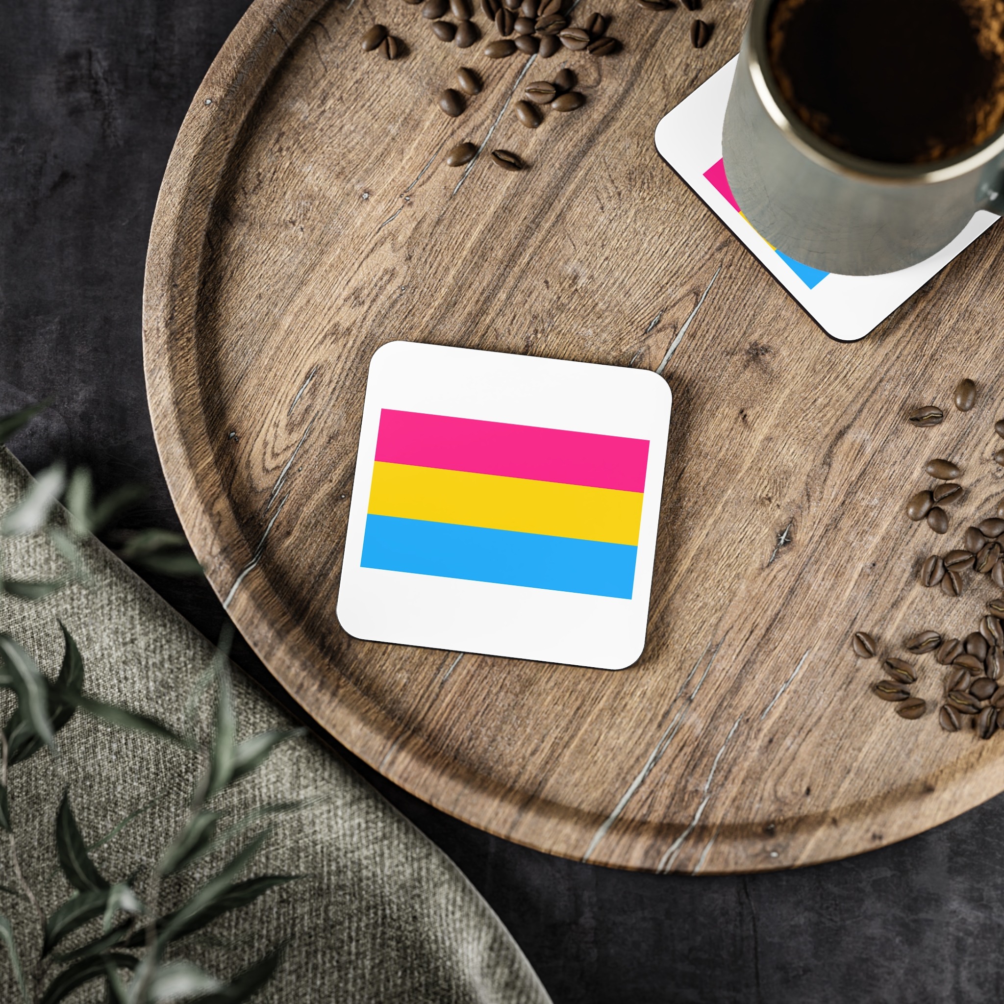 Pansexuality Pride Flag Coasters - Image 5