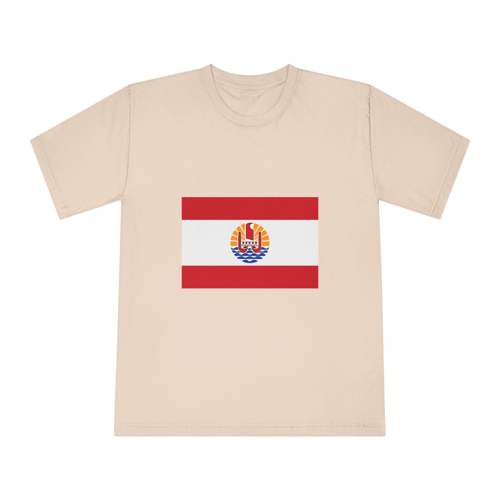 Flag of French Polynesia Unisex Classic Crewneck T Shirt - Image 9