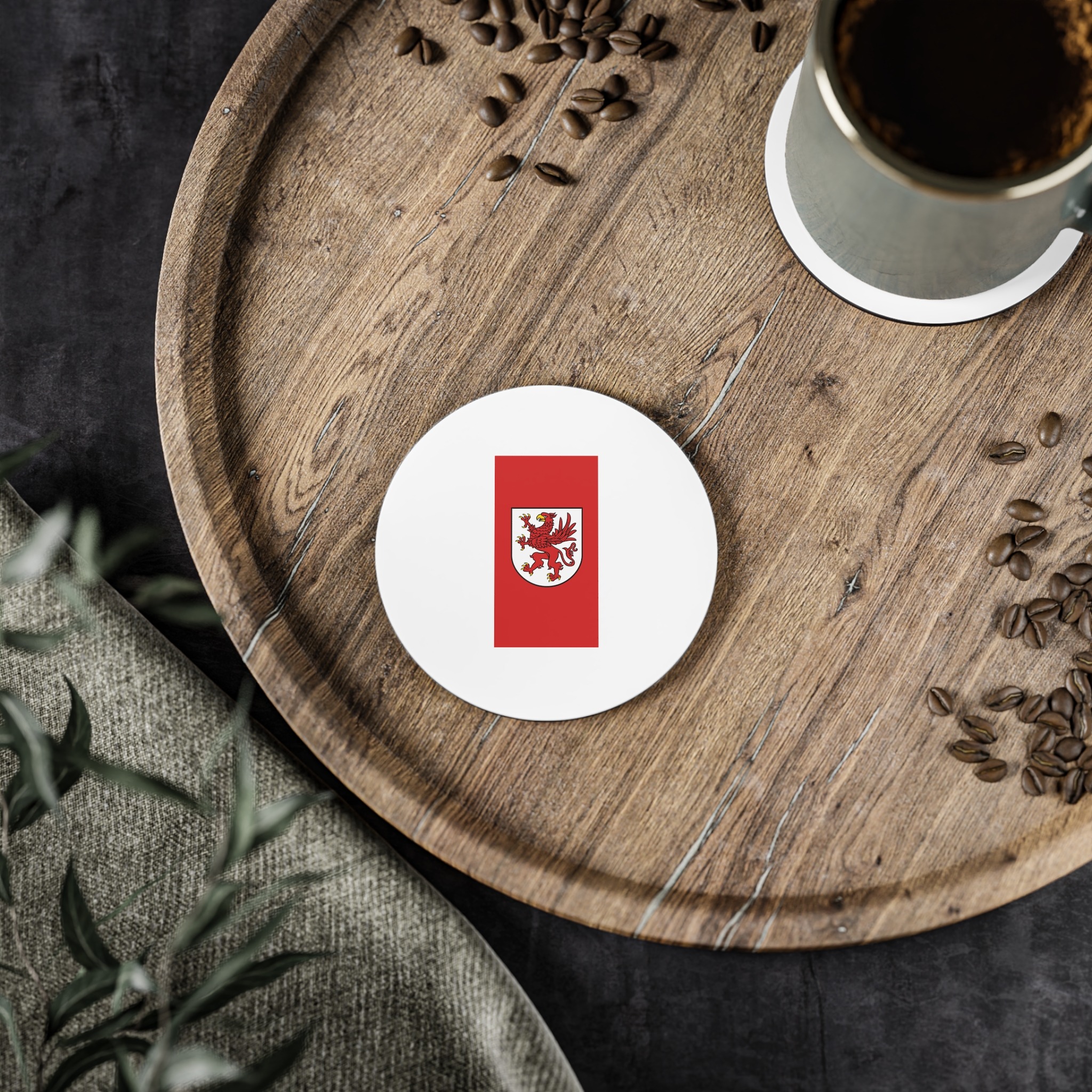 Pol Województwo Zachodniopomorskie Flag Coasters - Image 2