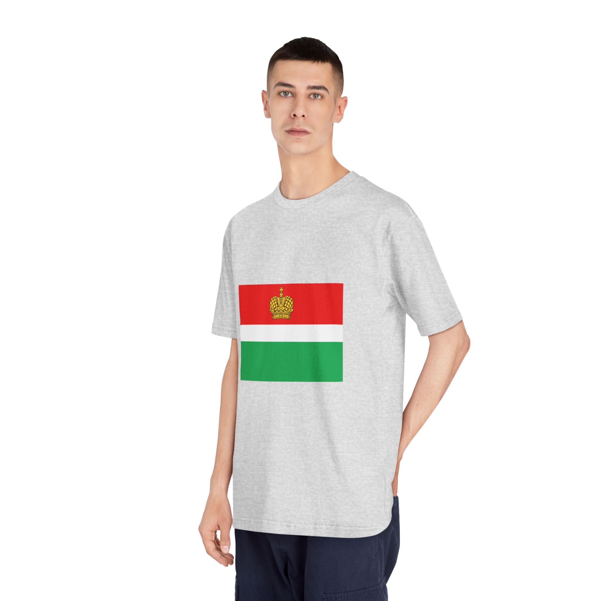 Flag of Kaluga Oblast Unisex Classic Crewneck T Shirt - Image 16