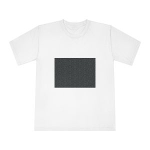 Dark Background With Floral White Ornament Unisex Classic Crewneck T Shirt