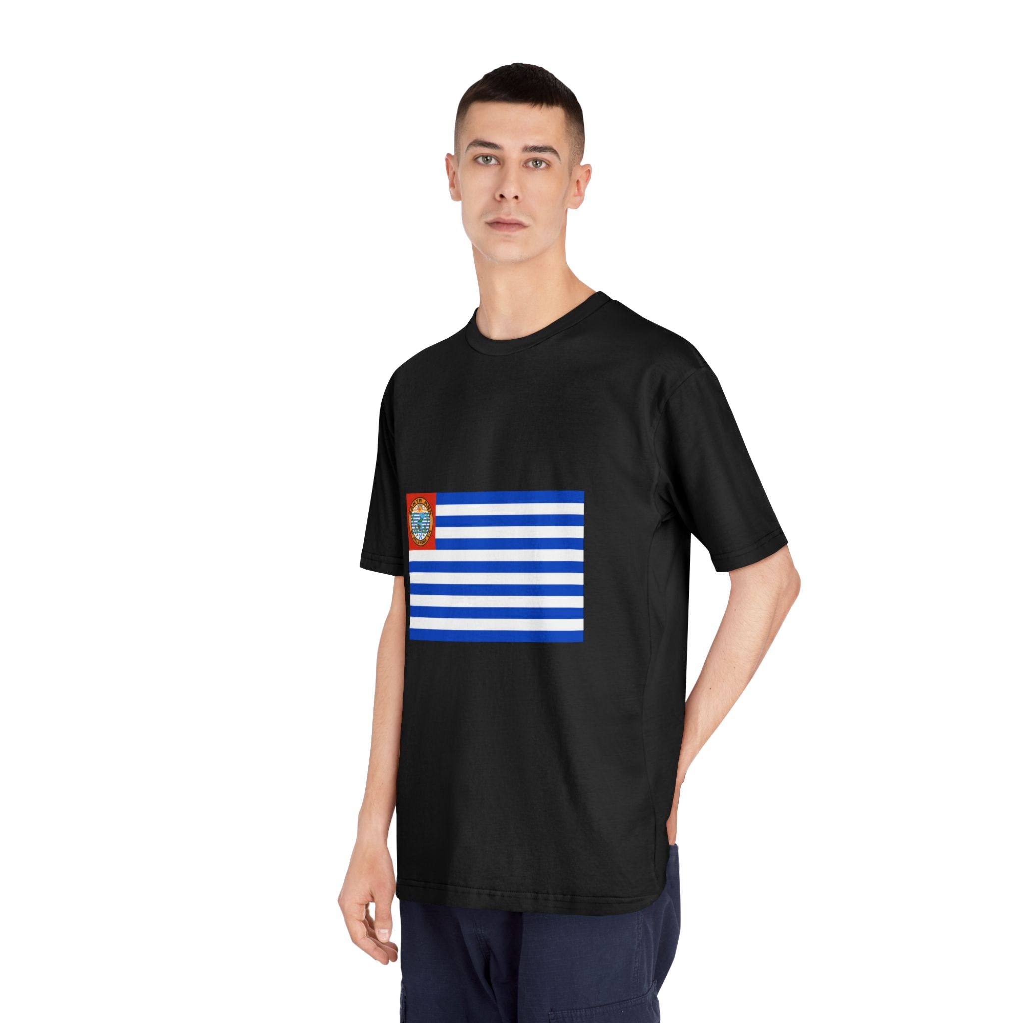 Bandera de Santa Ana, El Salvador Unisex Classic Crewneck T Shirt - Image 8