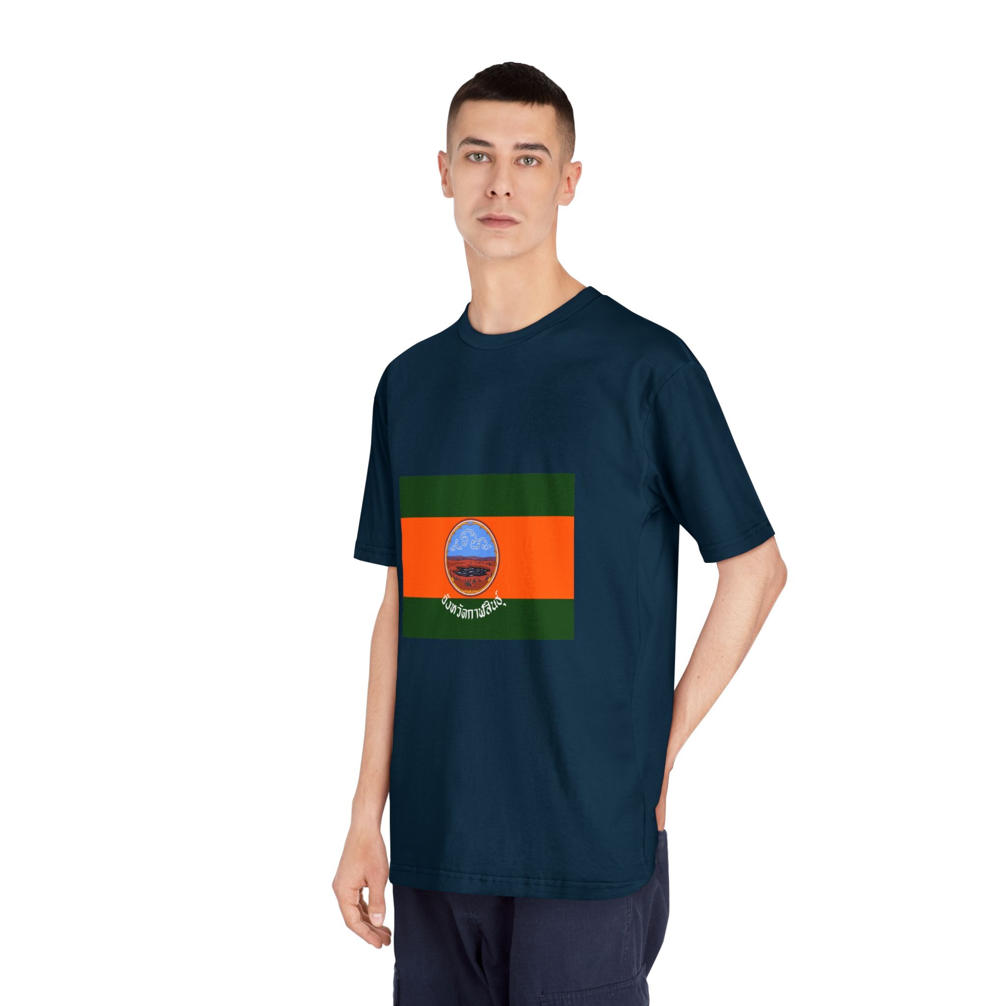 Flag of Kalasin Unisex Classic Crewneck T Shirt - Image 20