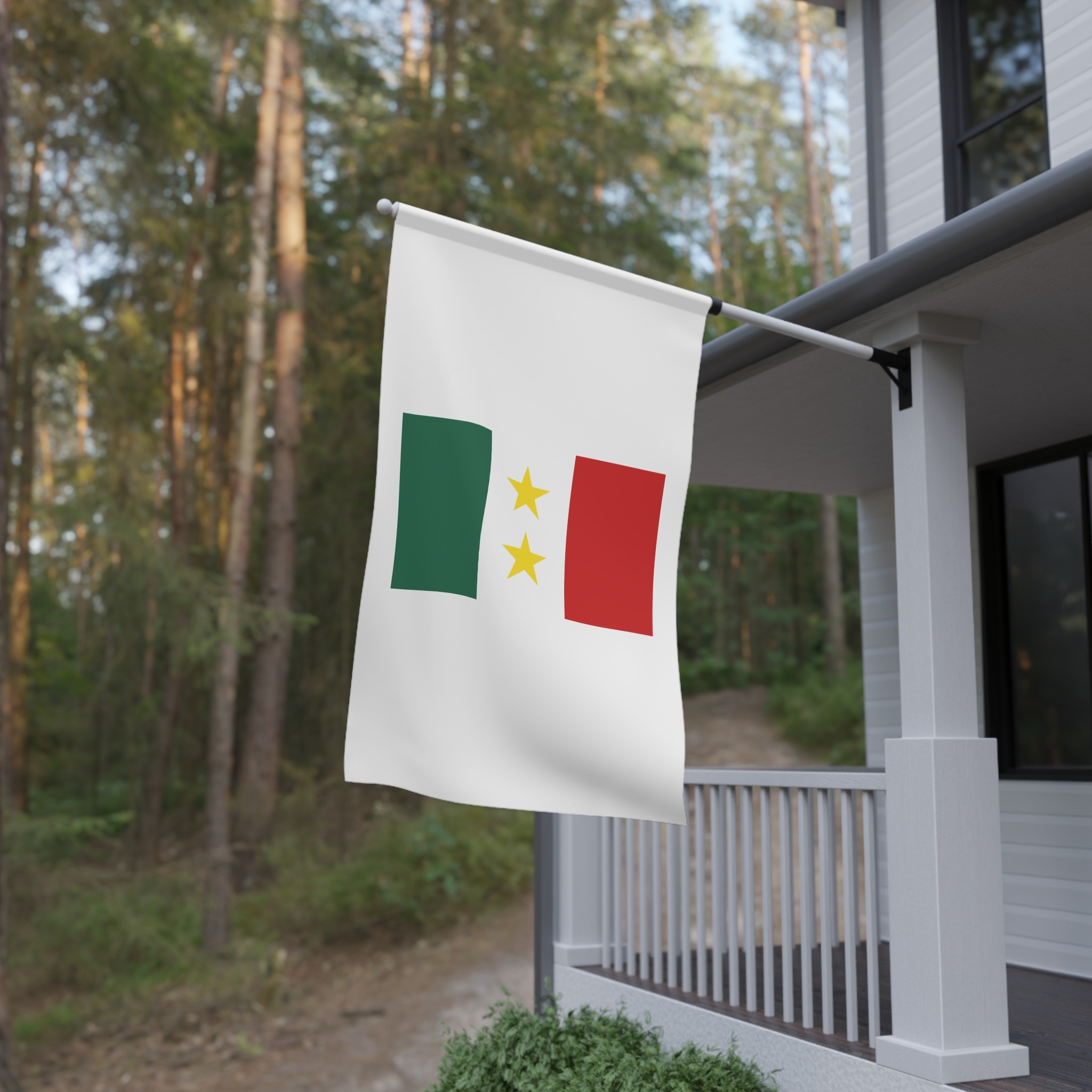 Flag Coahuila Y Tejas Historical Banner With Horizontal Stripes Representing Early Mexican House Banner - Image 4
