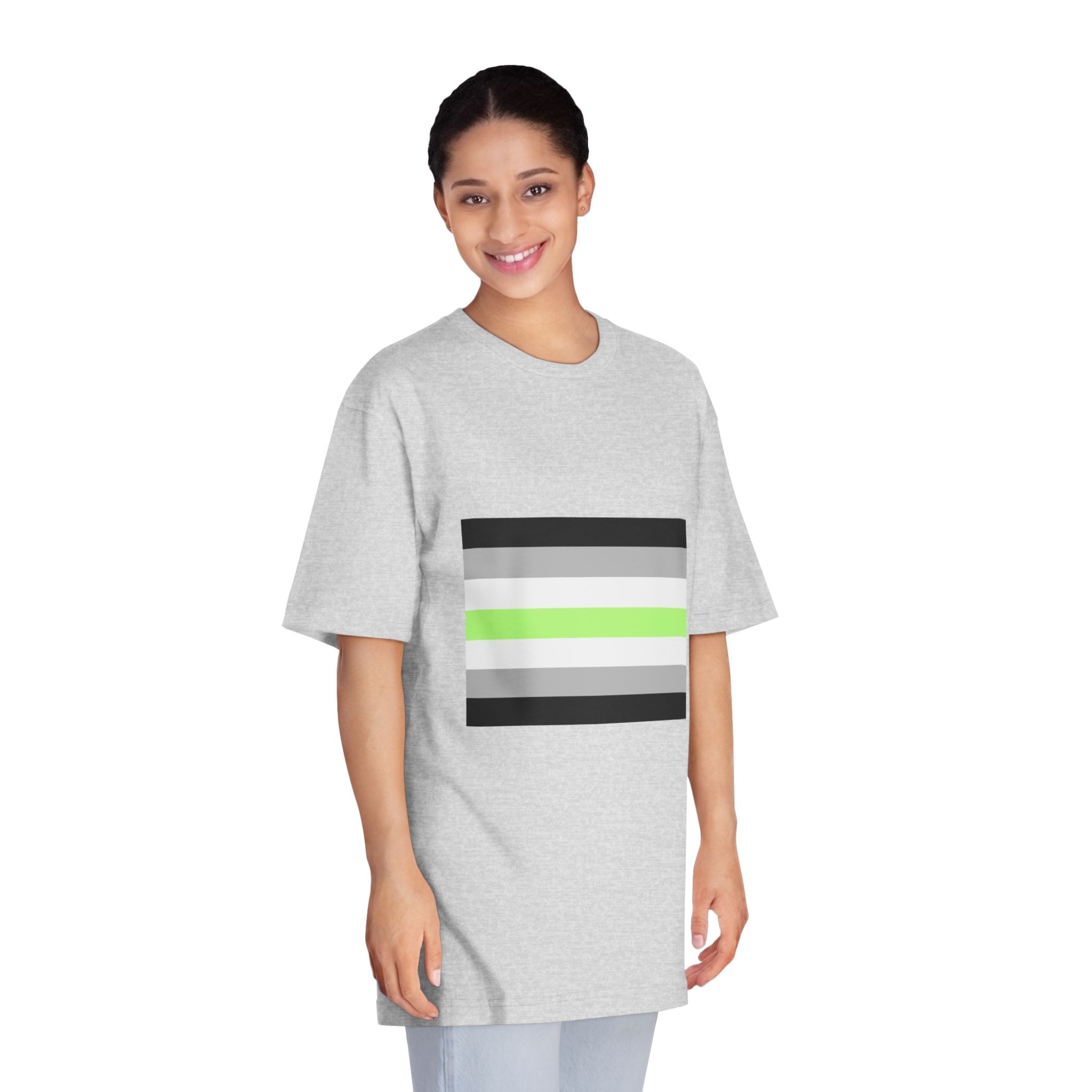 Agender Pride Flag Unisex Classic Crewneck T Shirt - Image 15