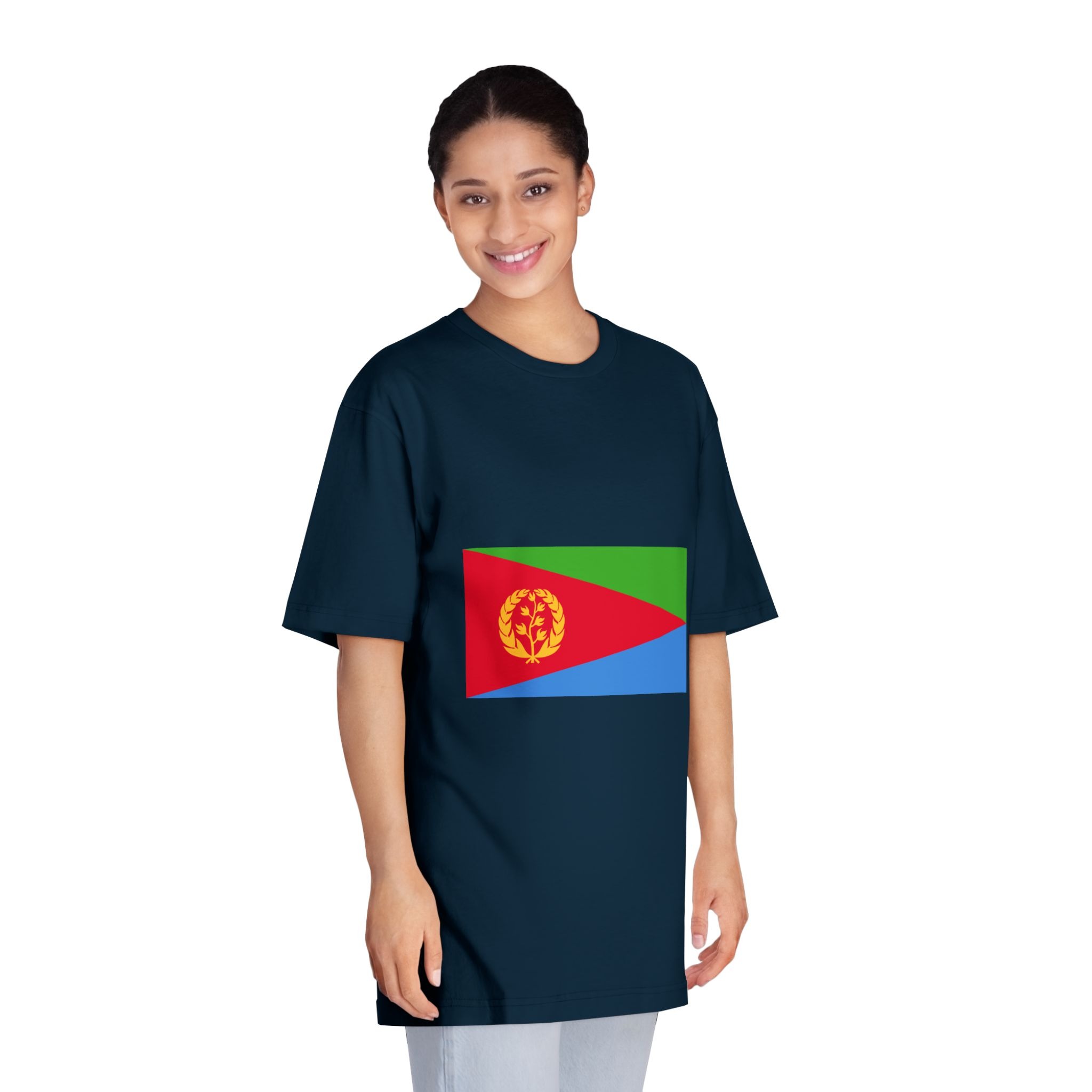 Flag of Eritrea Unisex Classic Crewneck T Shirt - Image 19