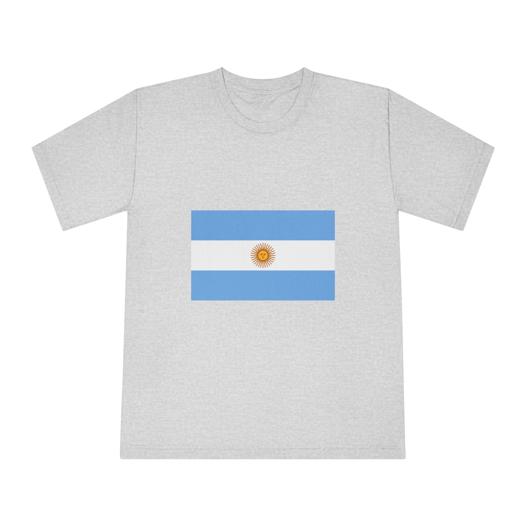 Flag of Argentina Unisex Classic Crewneck T Shirt - Image 13