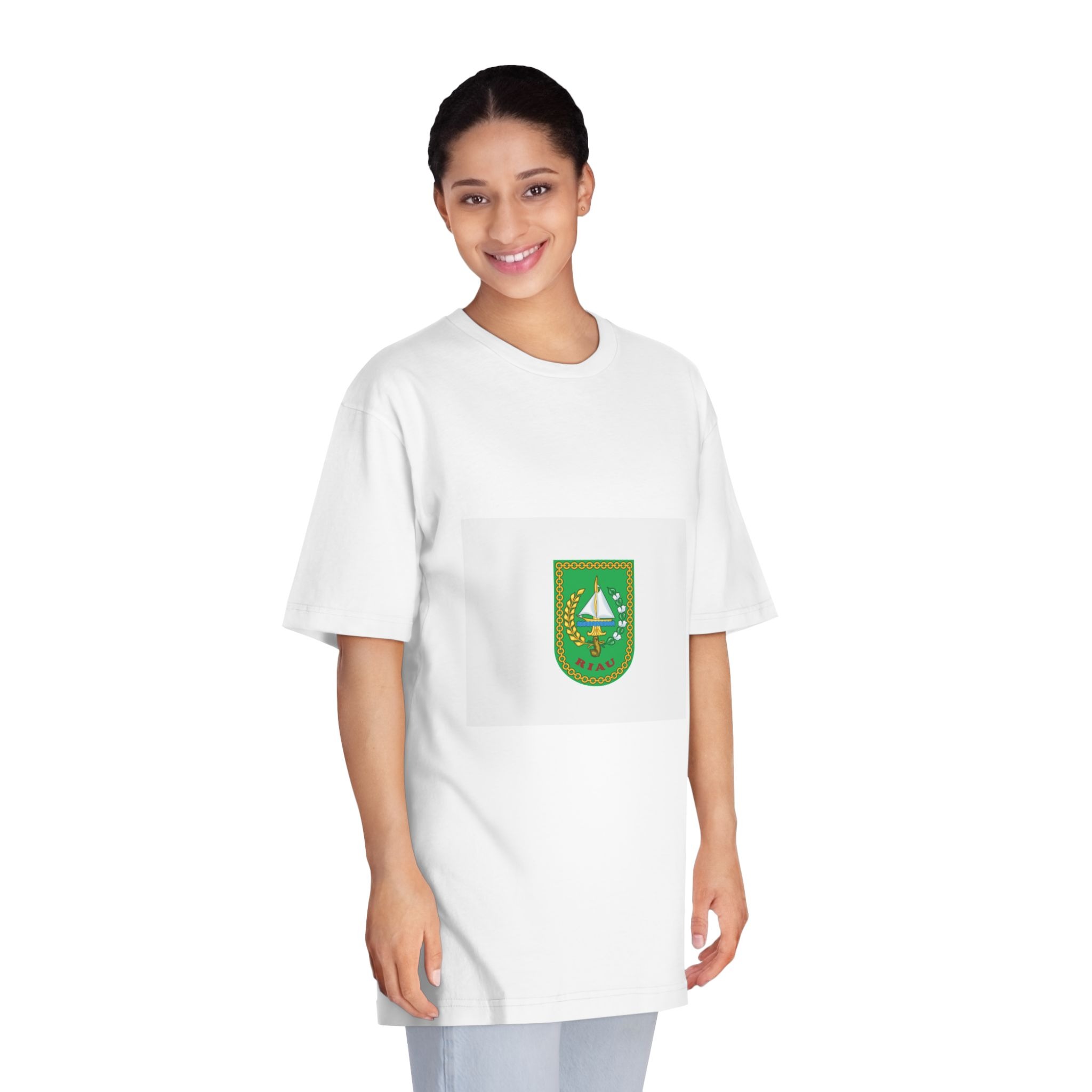 Px Flag of Riau Unisex Classic Crewneck T Shirt - Image 3