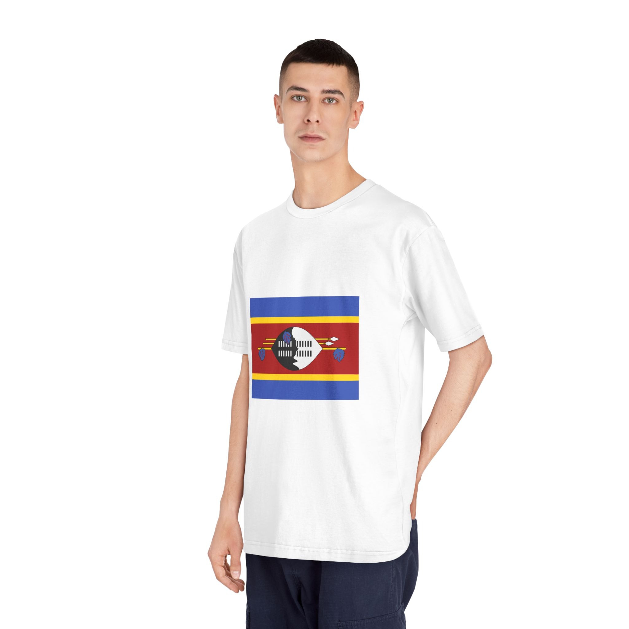 Flag of Eswatini Unisex Classic Crewneck T Shirt - Image 4