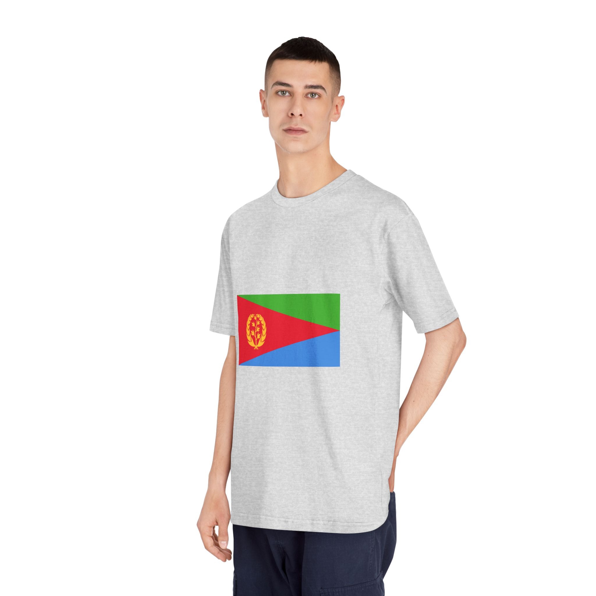 Flag of Eritrea Unisex Classic Crewneck T Shirt - Image 16