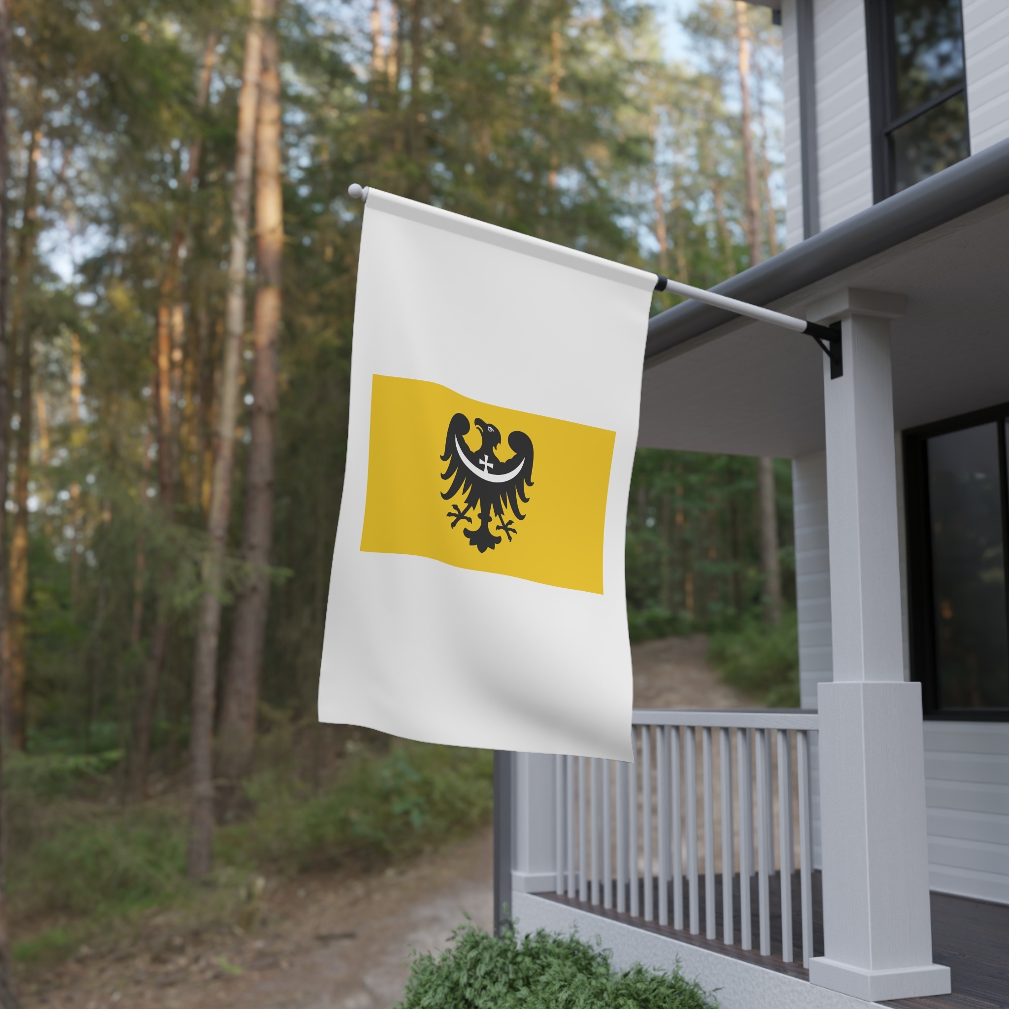 Pol Województwo Dolnośląskie Flag House Banner - Image 4