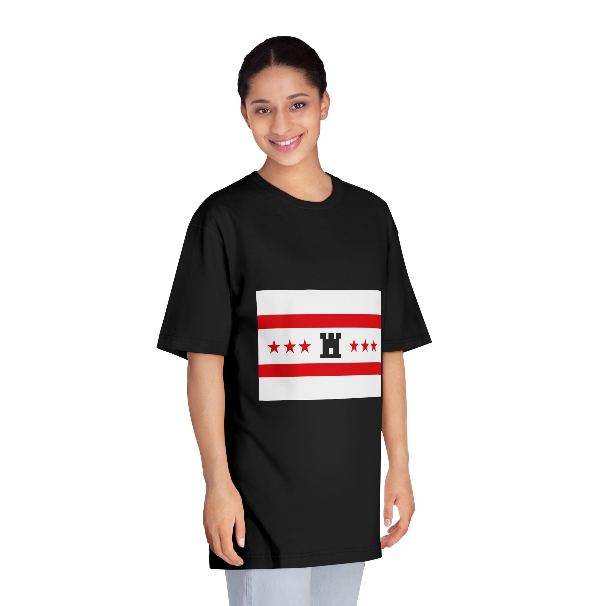 Drenthe Flag Red White Horizontal Stripes With Black Yellow Emblem Regional Flag Drenthe Unisex Classic Crewneck T Shirt - Image 7