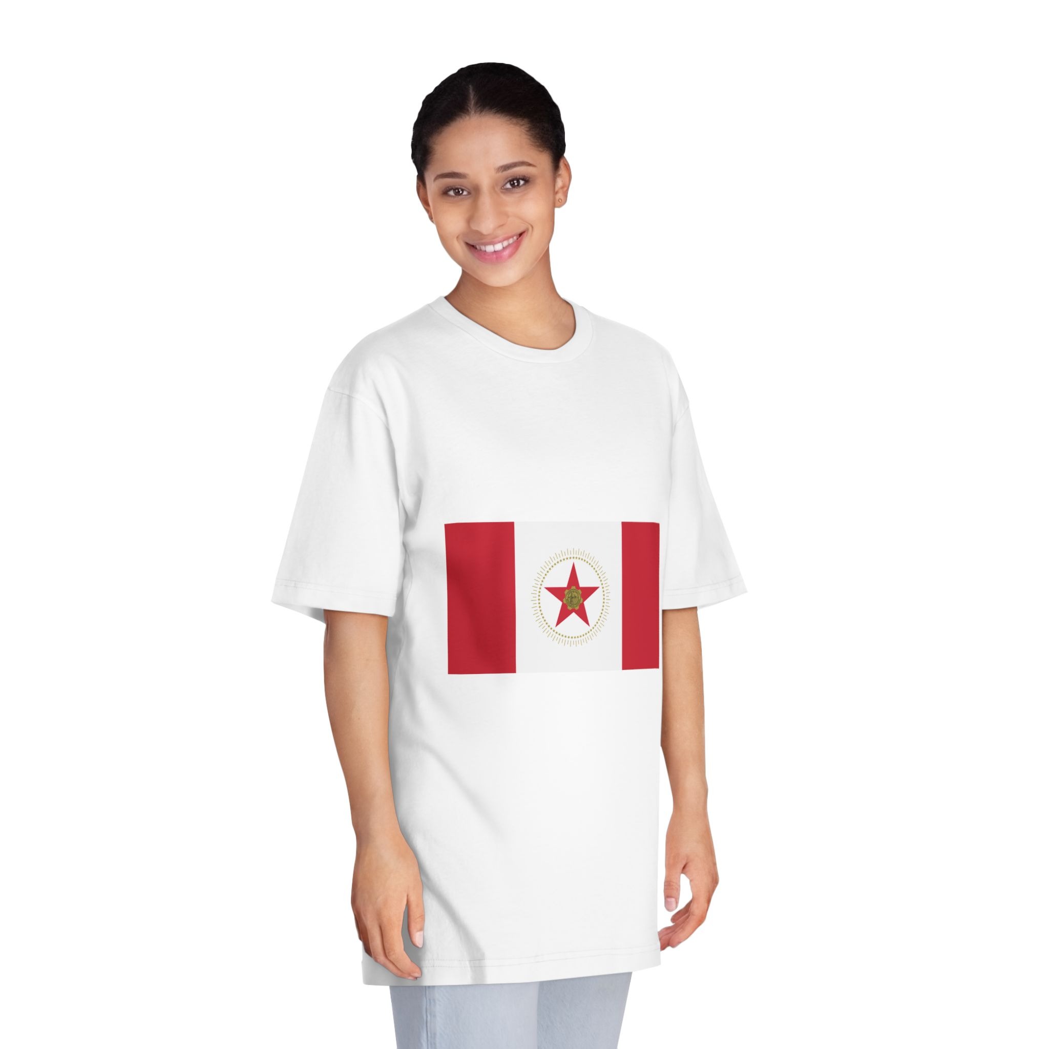 Flag of Birmingham, Alabama Unisex Classic Crewneck T Shirt - Image 3