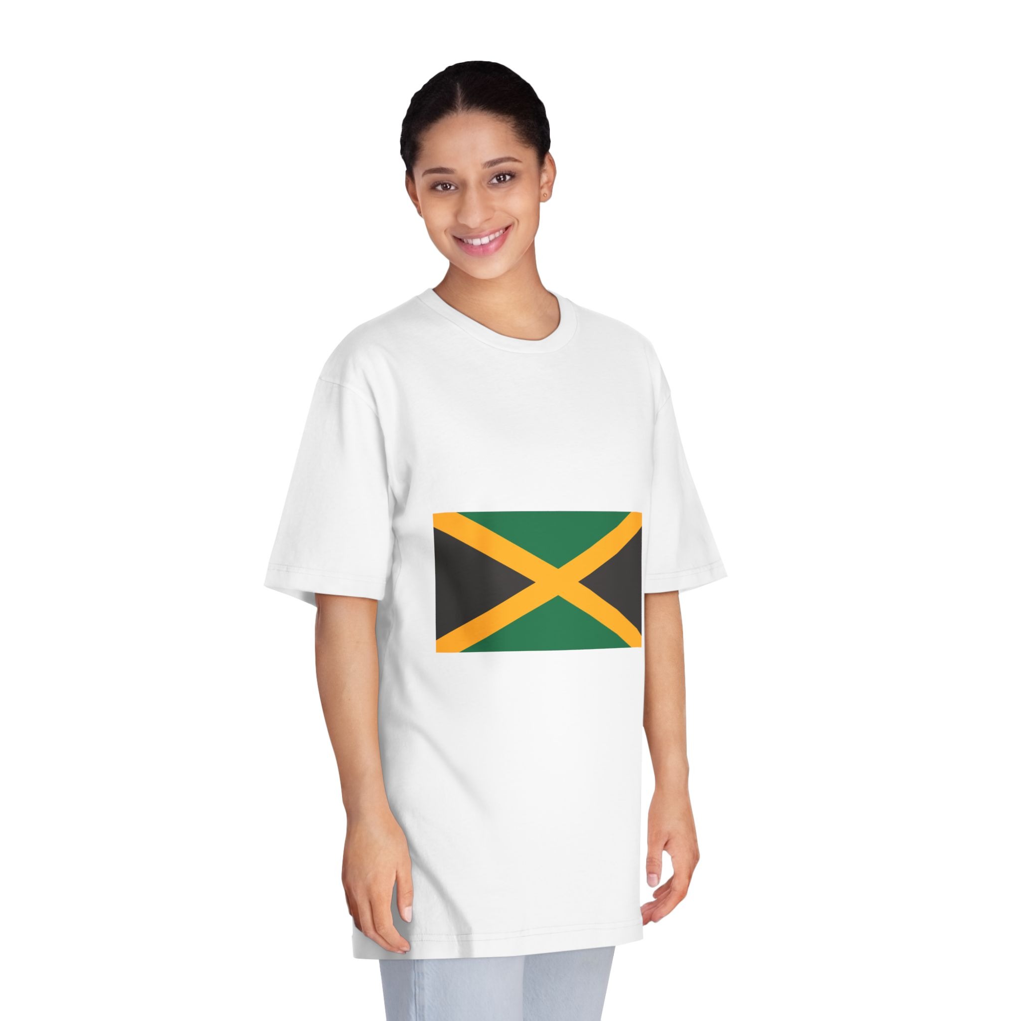 Flag of Jamaica Unisex Classic Crewneck T Shirt - Image 3