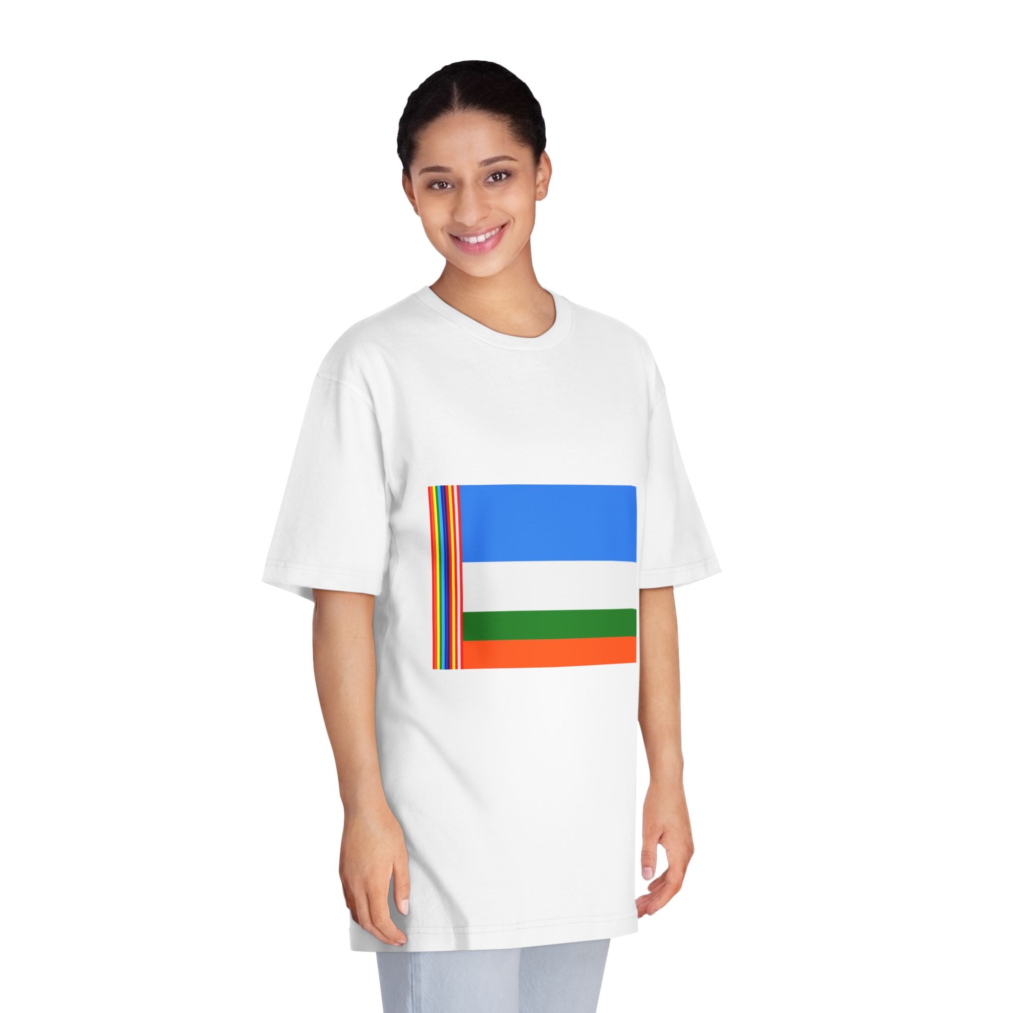 Bandera de Celendín Unisex Classic Crewneck T Shirt - Image 3