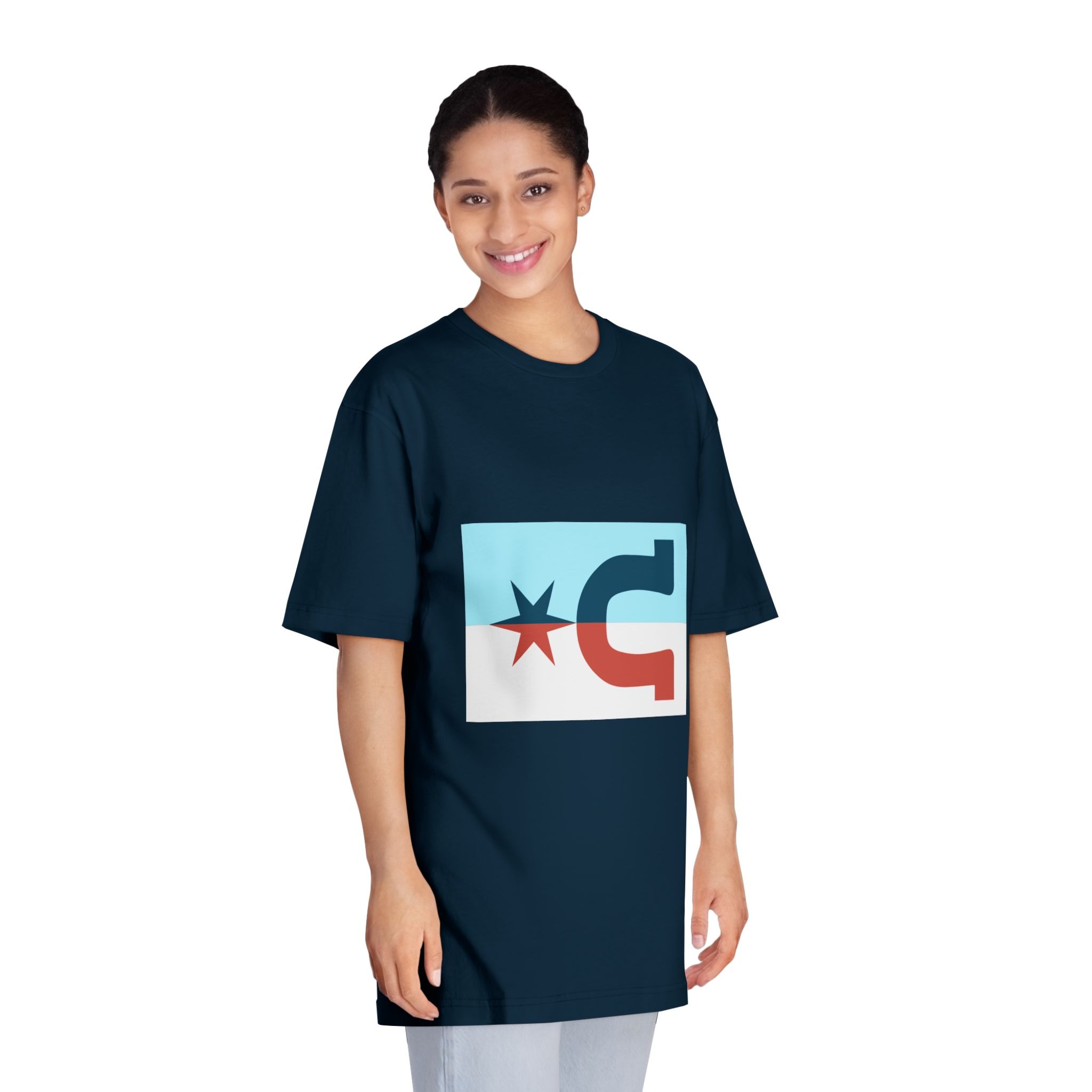 Flag of Caldwell, Kansas Unisex Classic Crewneck T Shirt - Image 19