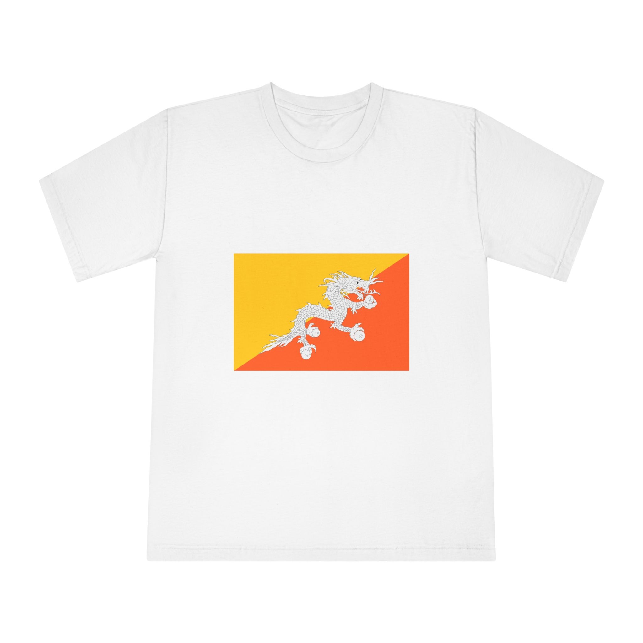 Flag of Bhutan Unisex Classic Crewneck T Shirt