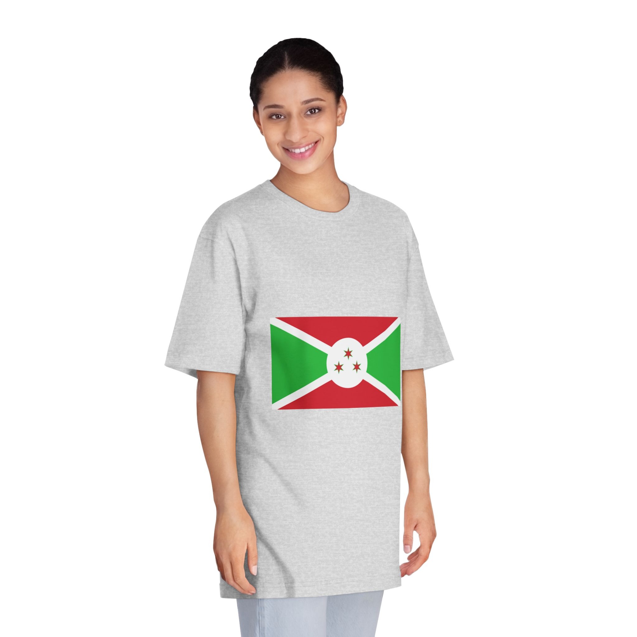 Brundi Flag Unisex Classic Crewneck T Shirt - Image 15