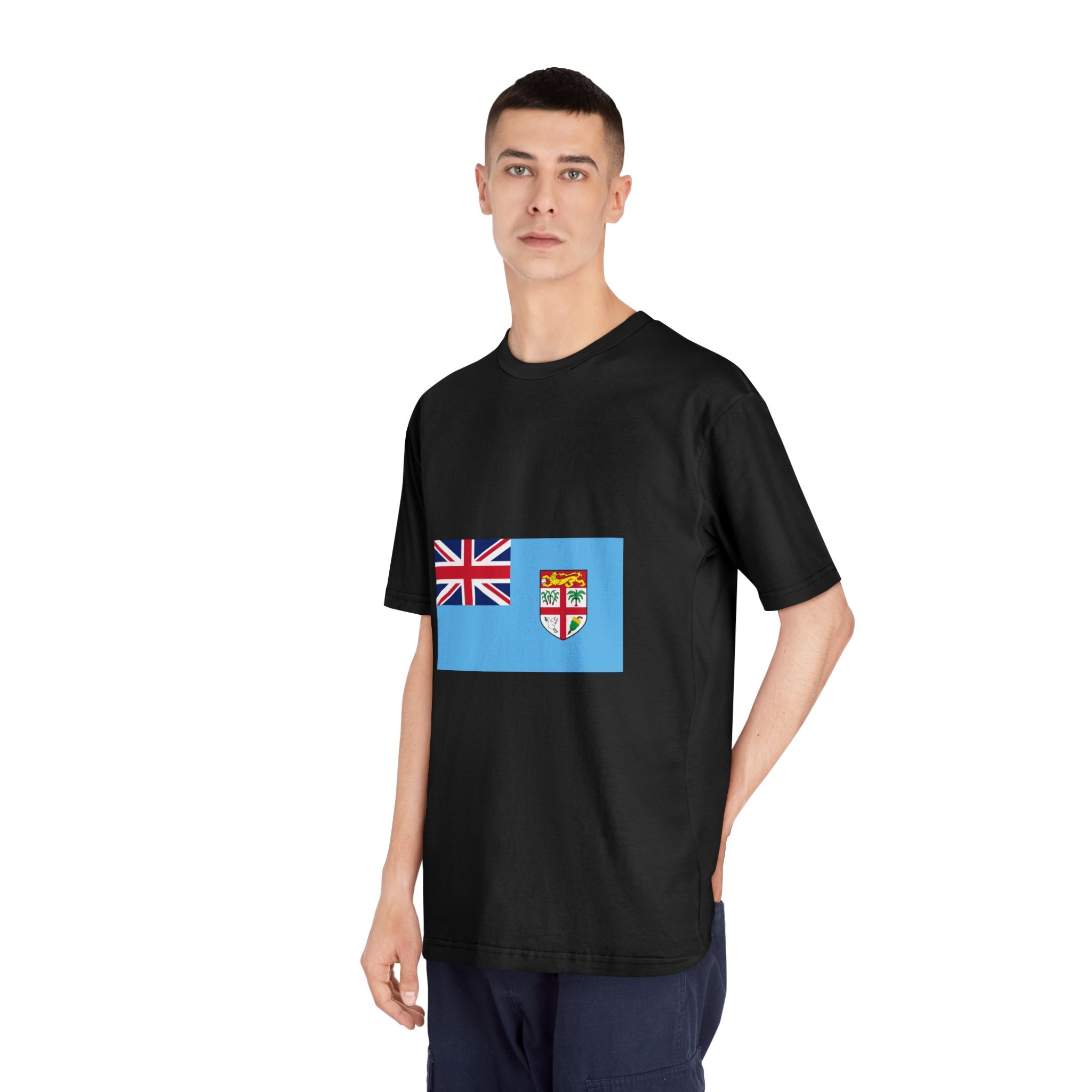Flag of Fiji Unisex Classic Crewneck T Shirt - Image 8