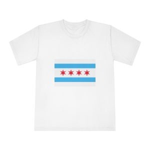 Flag of Chicago, Illinois Unisex Classic Crewneck T Shirt