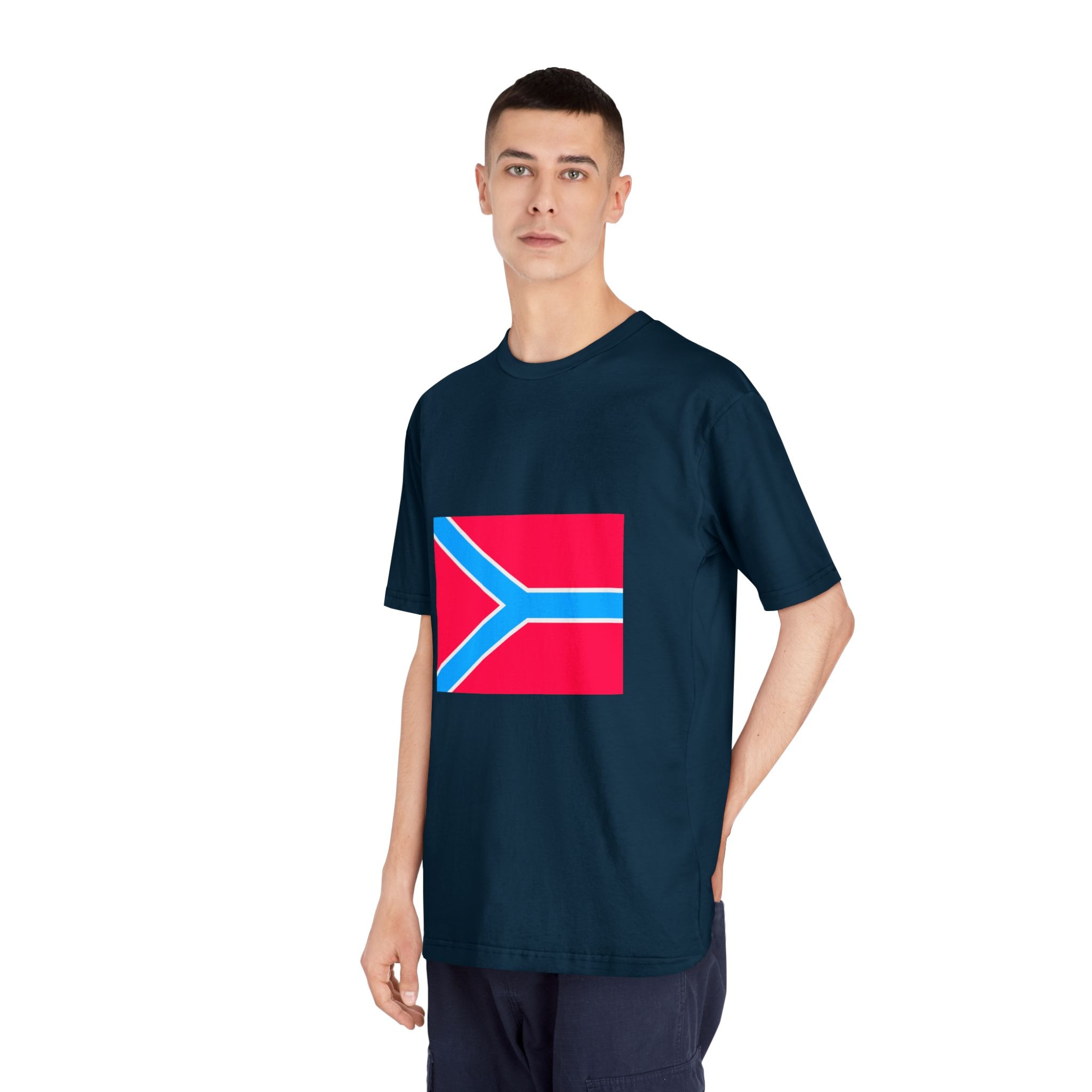 Flag of Druzhkivka Unisex Classic Crewneck T Shirt - Image 20