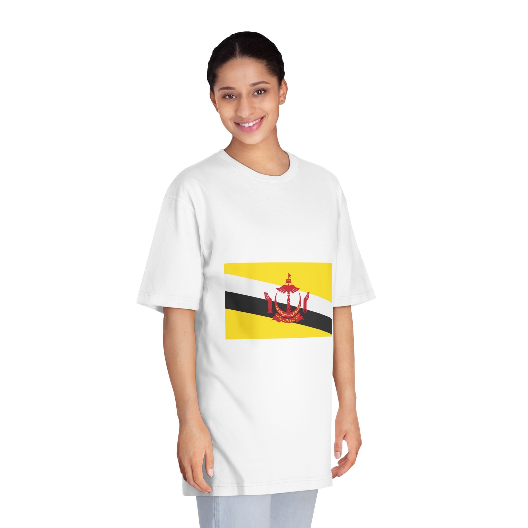 Brunai Flag Unisex Classic Crewneck T Shirt - Image 3