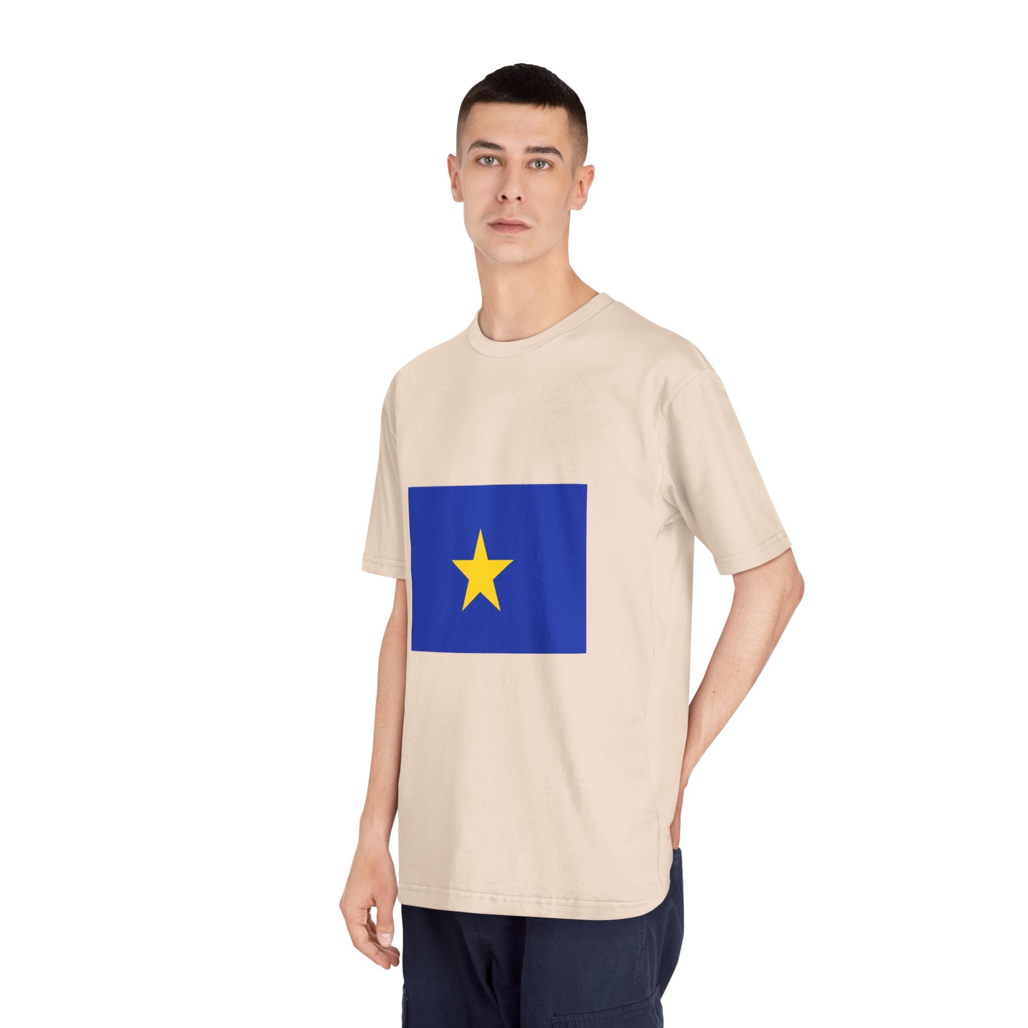 Flag of Congo Free State Unisex Classic Crewneck T Shirt - Image 12