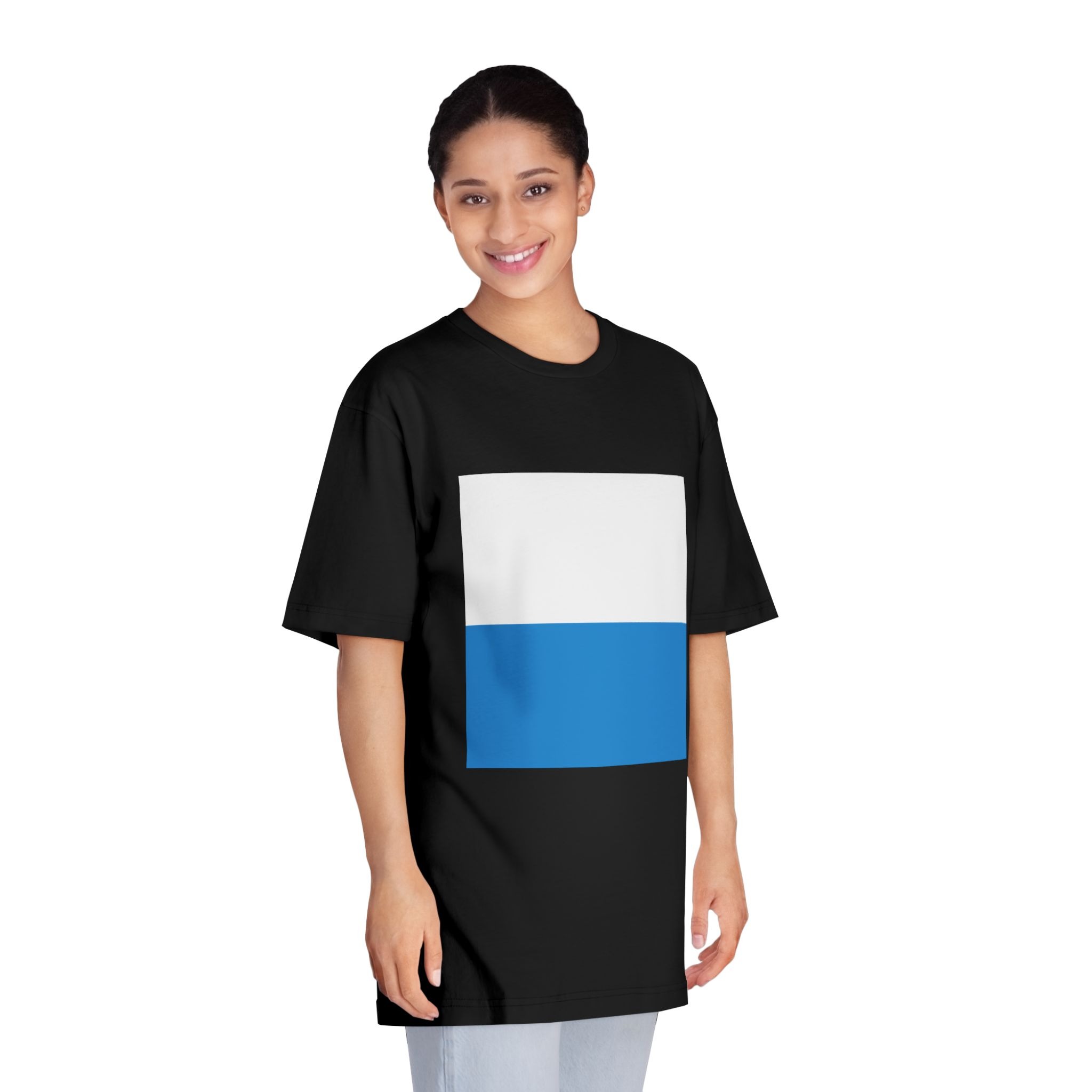 Flag of Canton of Lucerne Unisex Classic Crewneck T Shirt - Image 7